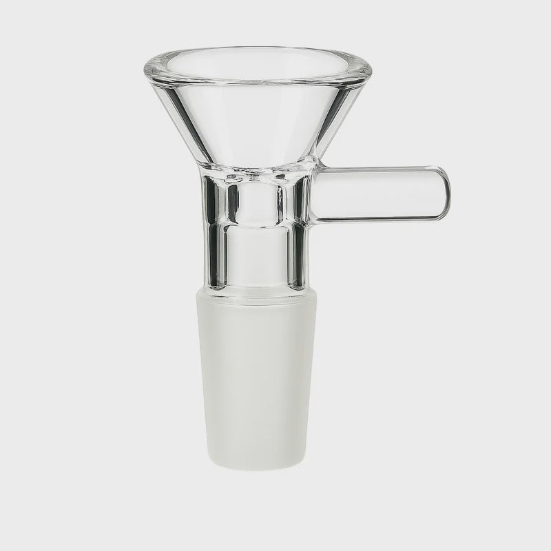 Glass cone with handle 14mm clear