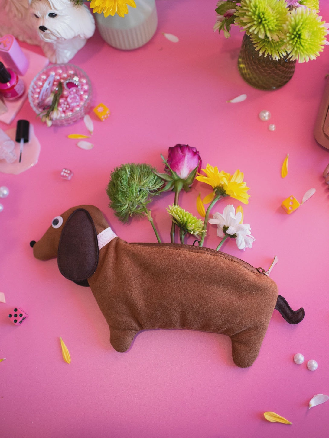 Burning Love Dachshund Smell Proof Bag
