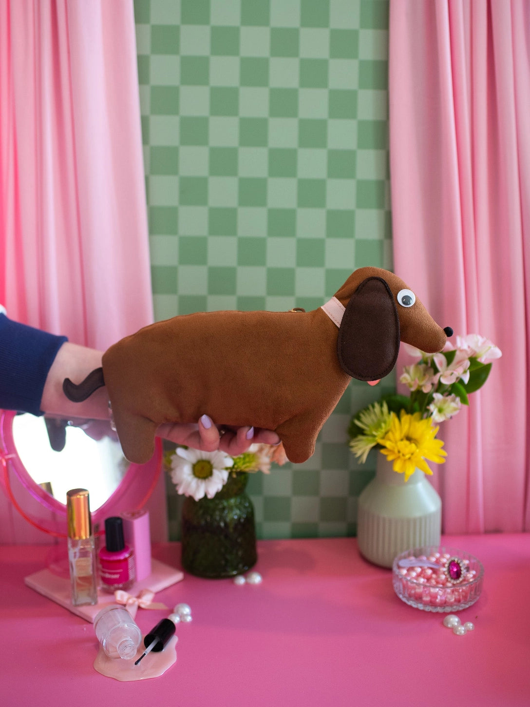 Burning Love Dachshund Smell Proof Bag