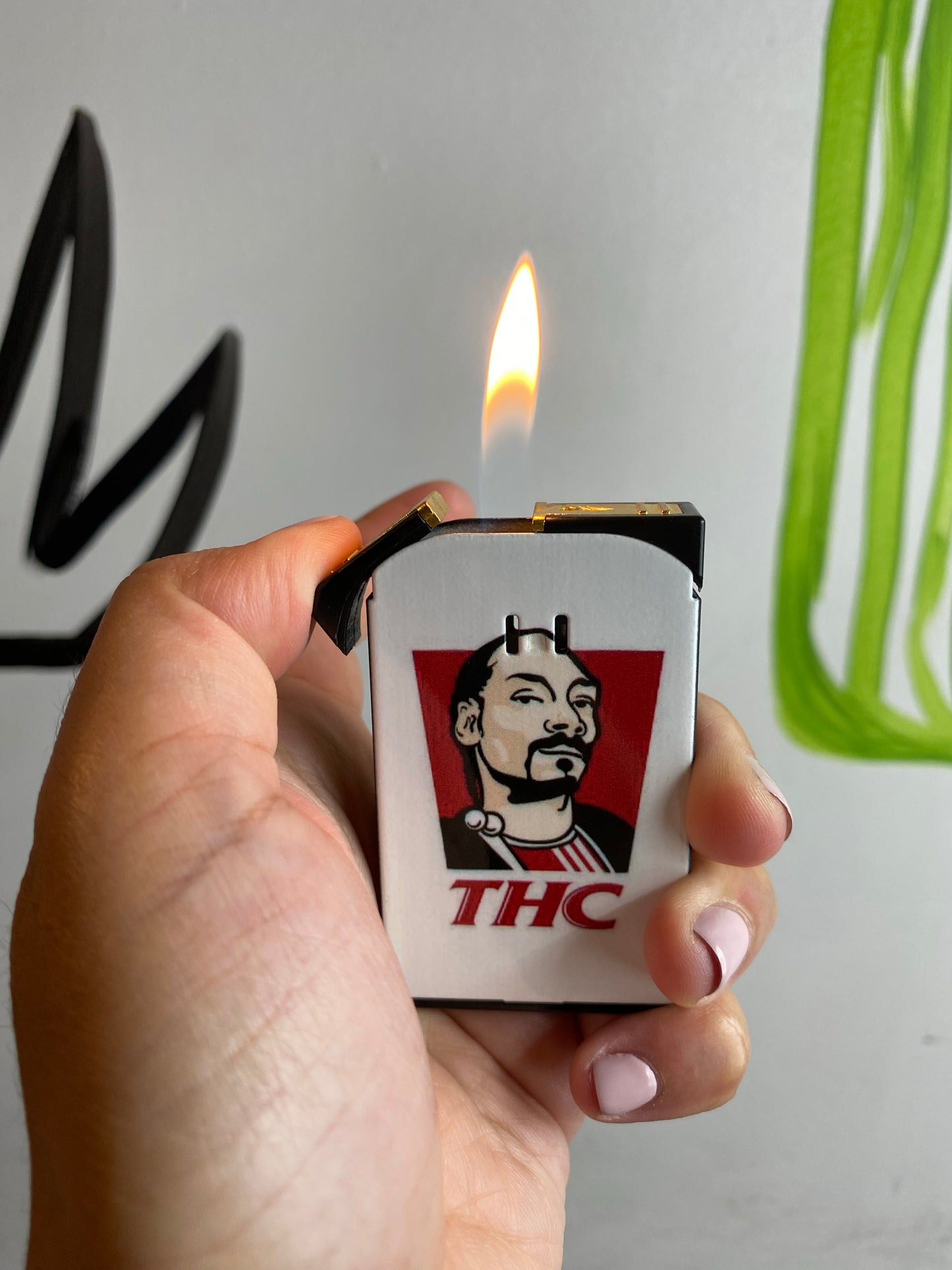 Dual Flame Lighter Mocked Brand Assorted