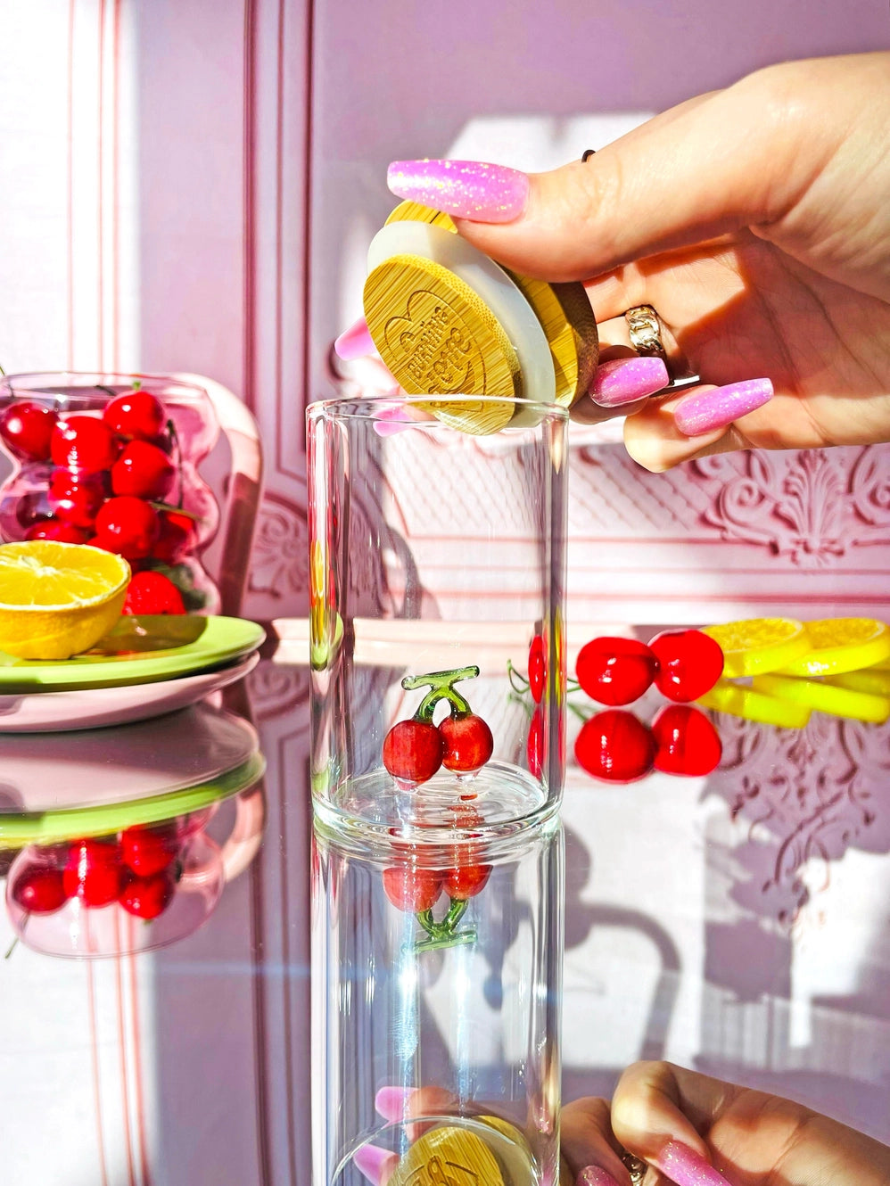 Burning Love Stash Jar Maraschino Cherry