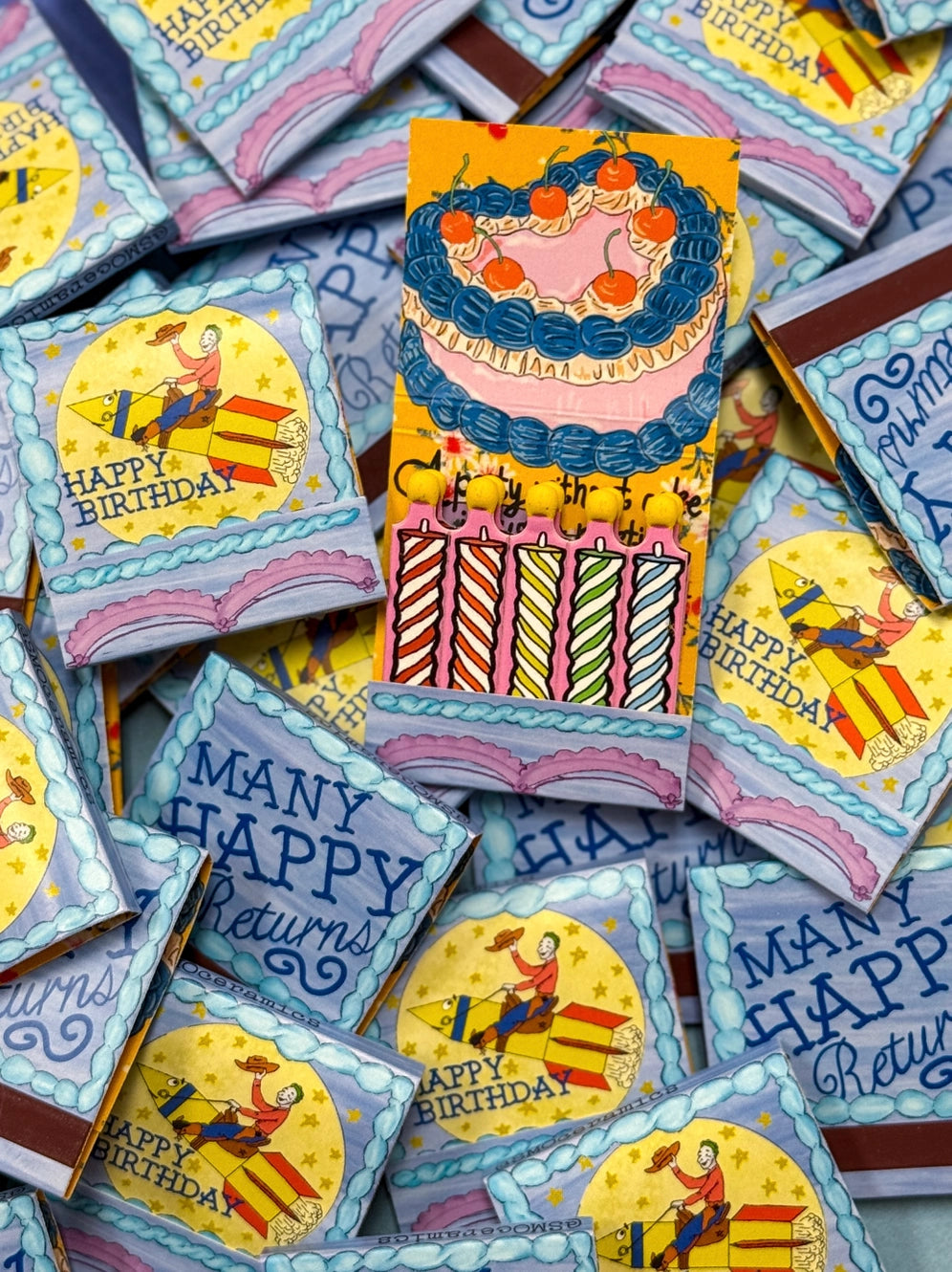 SMO Matchbook Birthday Cake