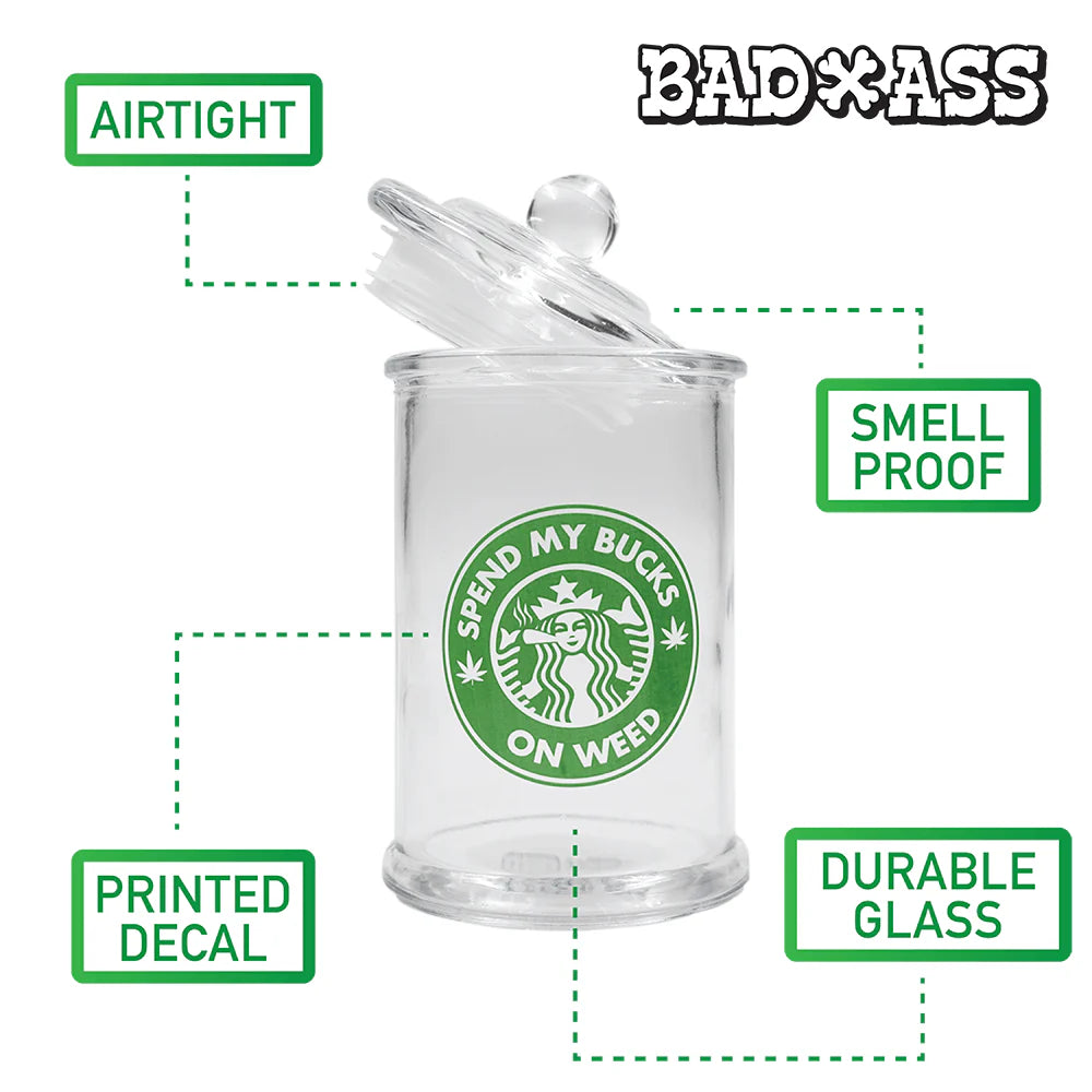 Bad Ass Stash Jar 370ml Jim’s Growing