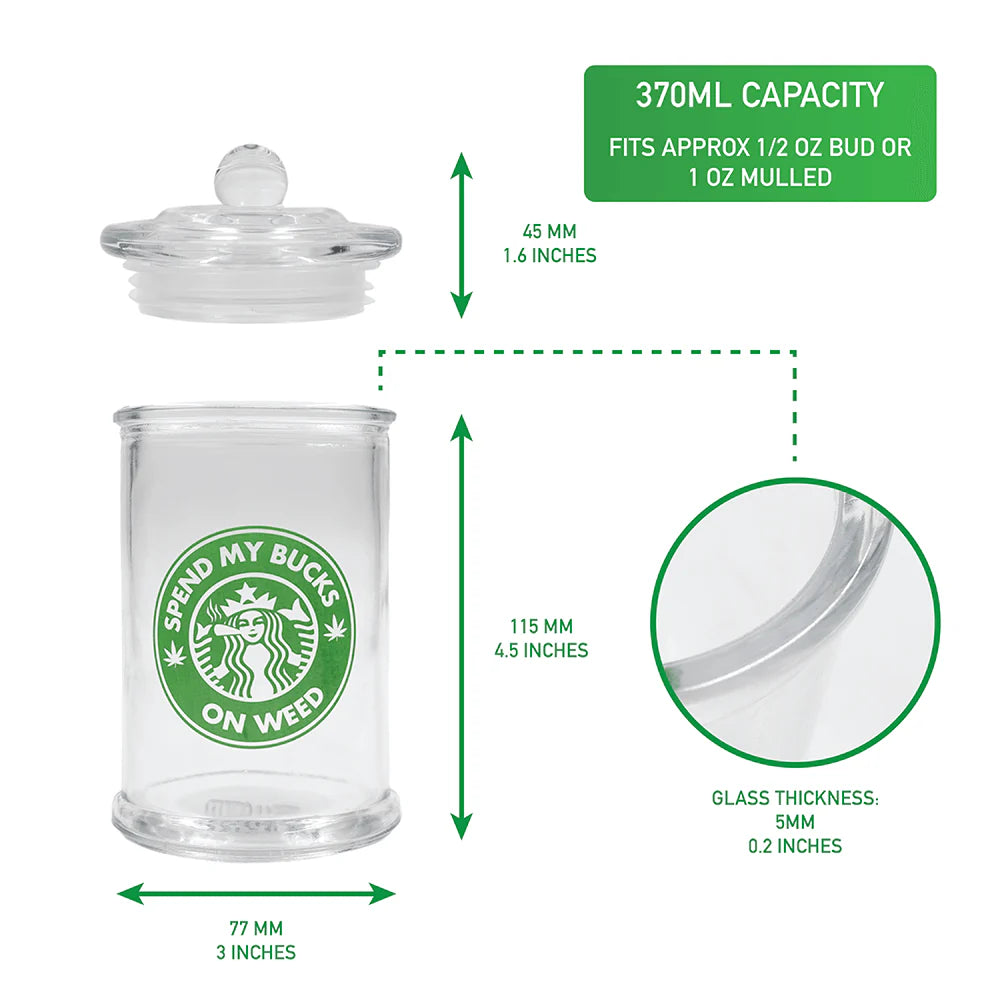 Bad Ass Stash Jar 370ml Jim’s Growing