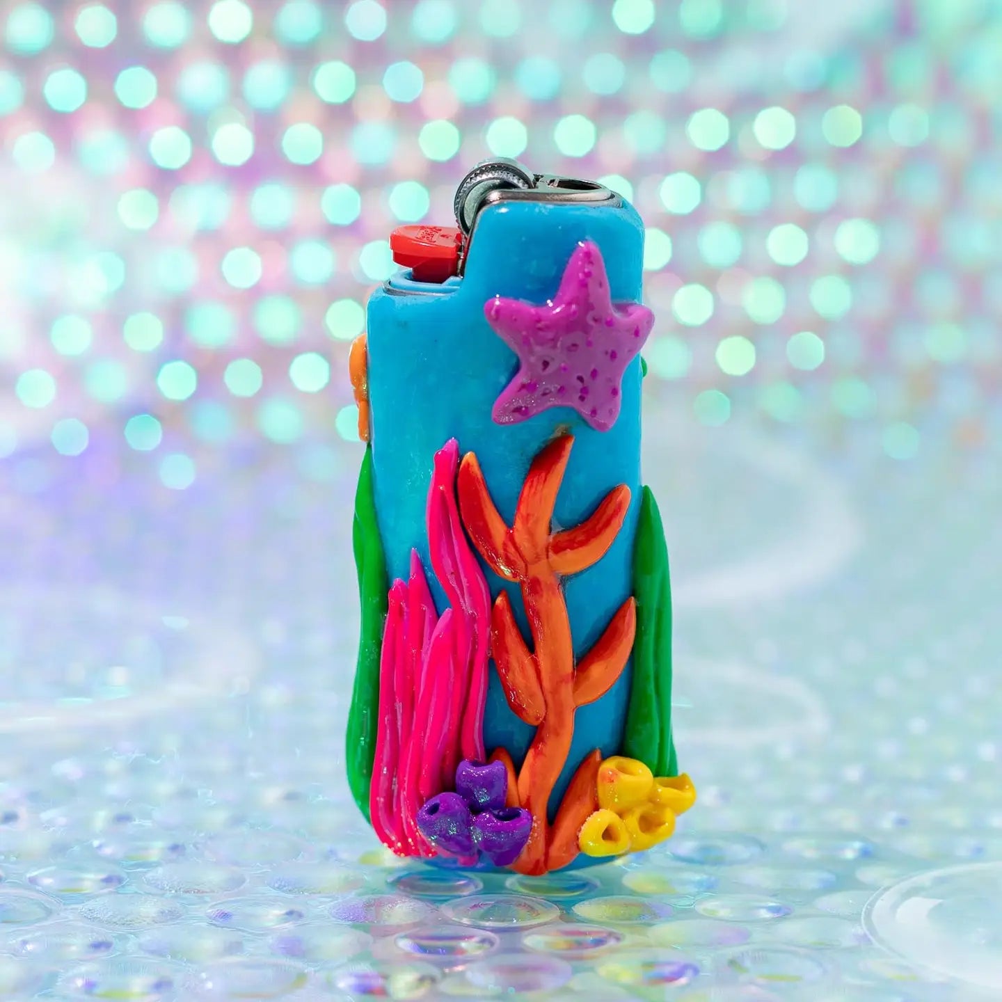 Canna Style Bic Lighter Case Ocean
