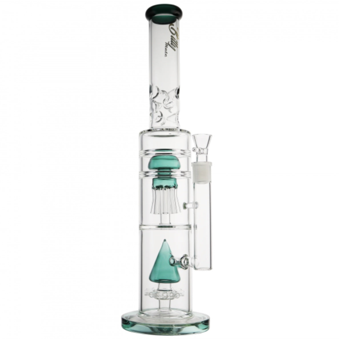 Billy Mate Mushroom Jellyfish Dual Percolator Bong 45cm