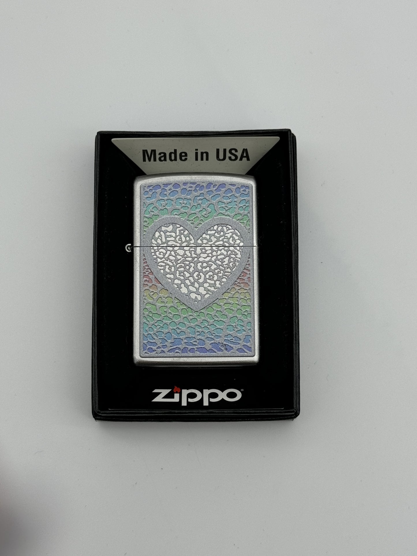 Zippo Heart Design Colour Image
