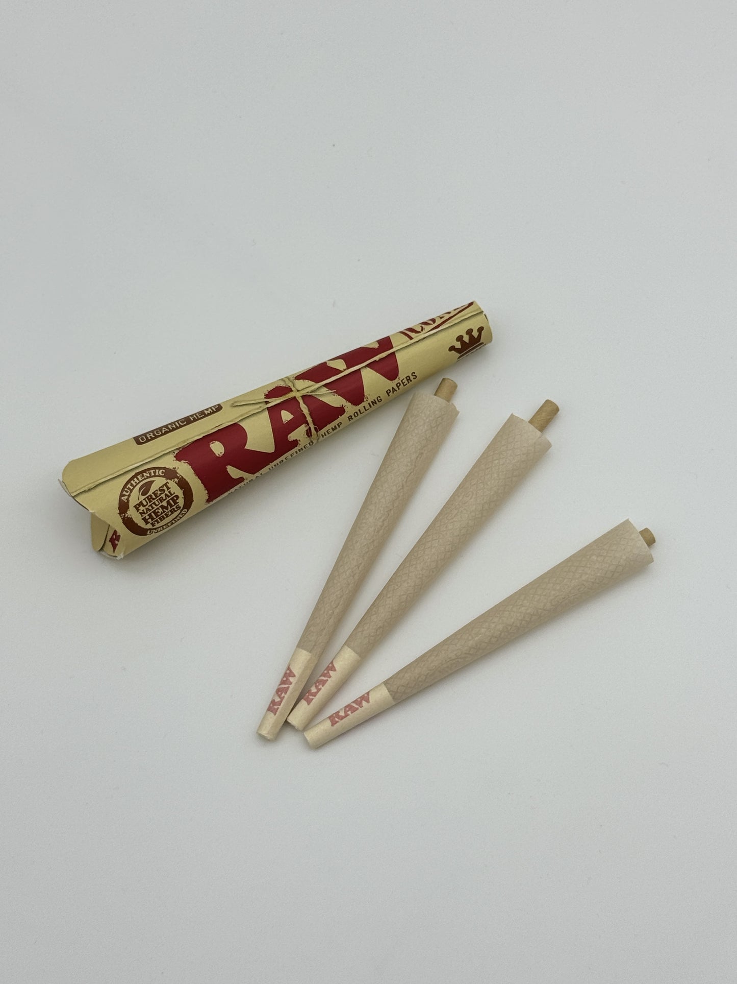 Raw Prerolled king size Hemp 3 pack