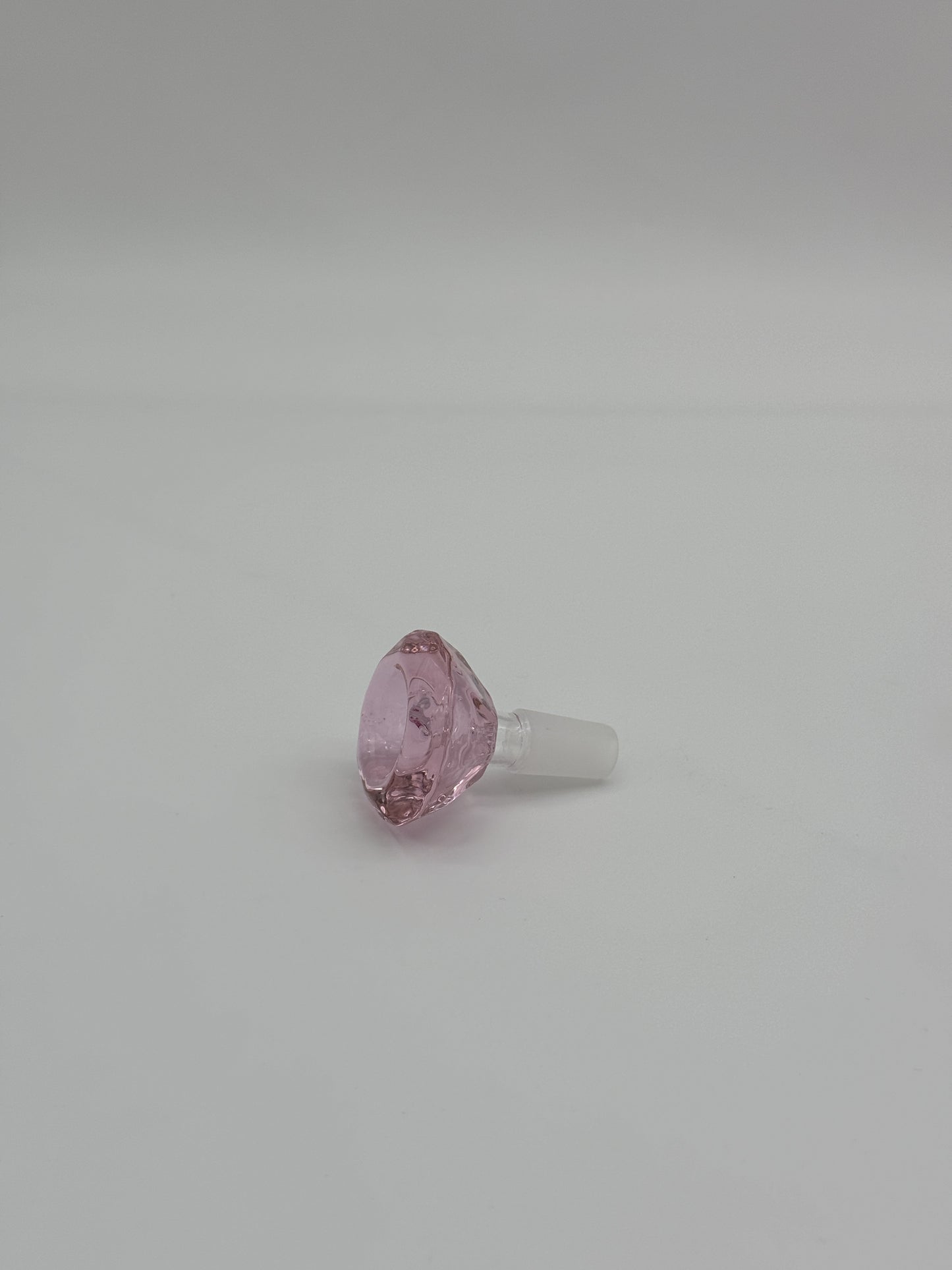 Glass Cone Piece Diamond Pink 14mm