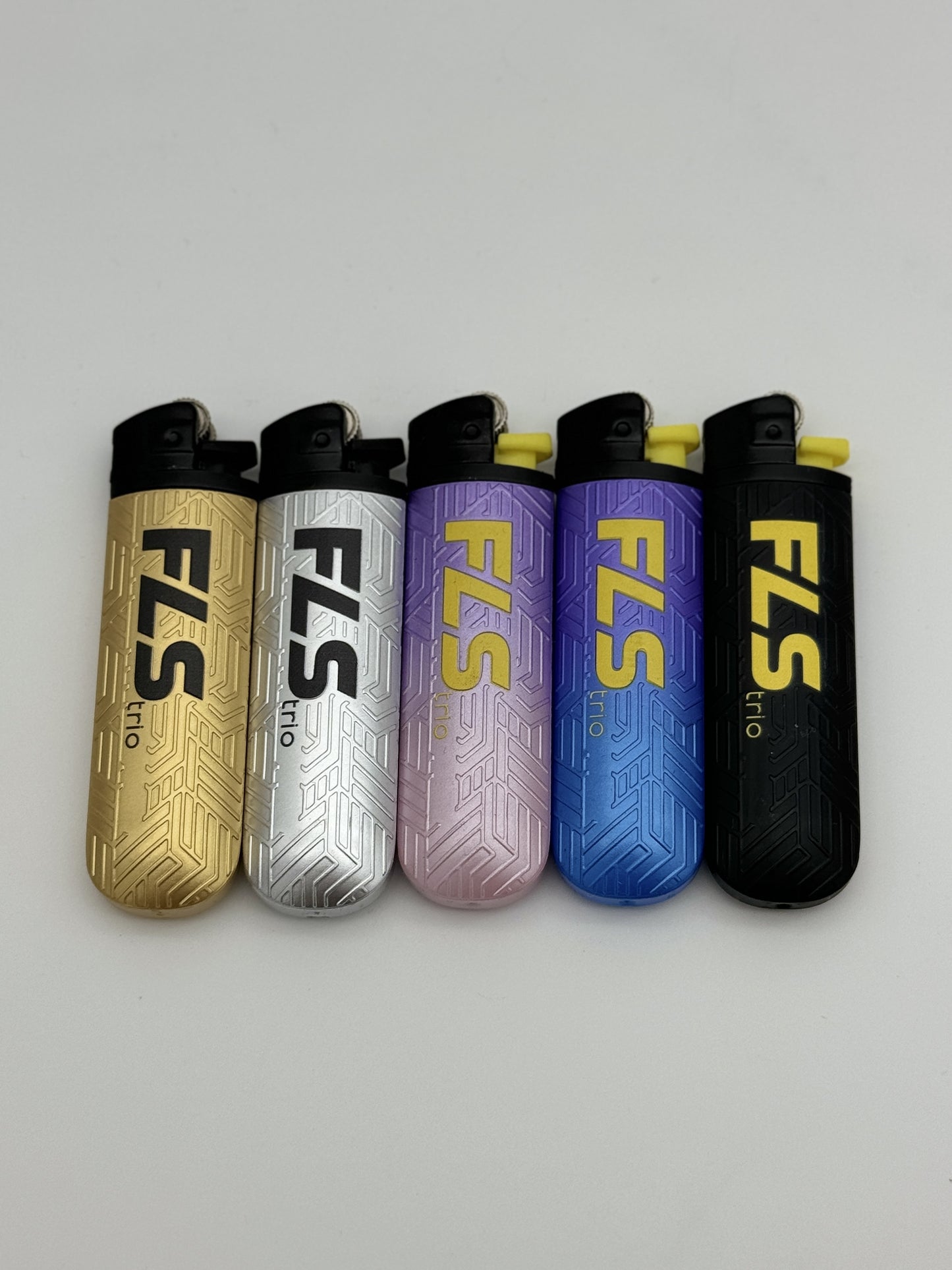 Disposable lighter Checker Plate Metallic