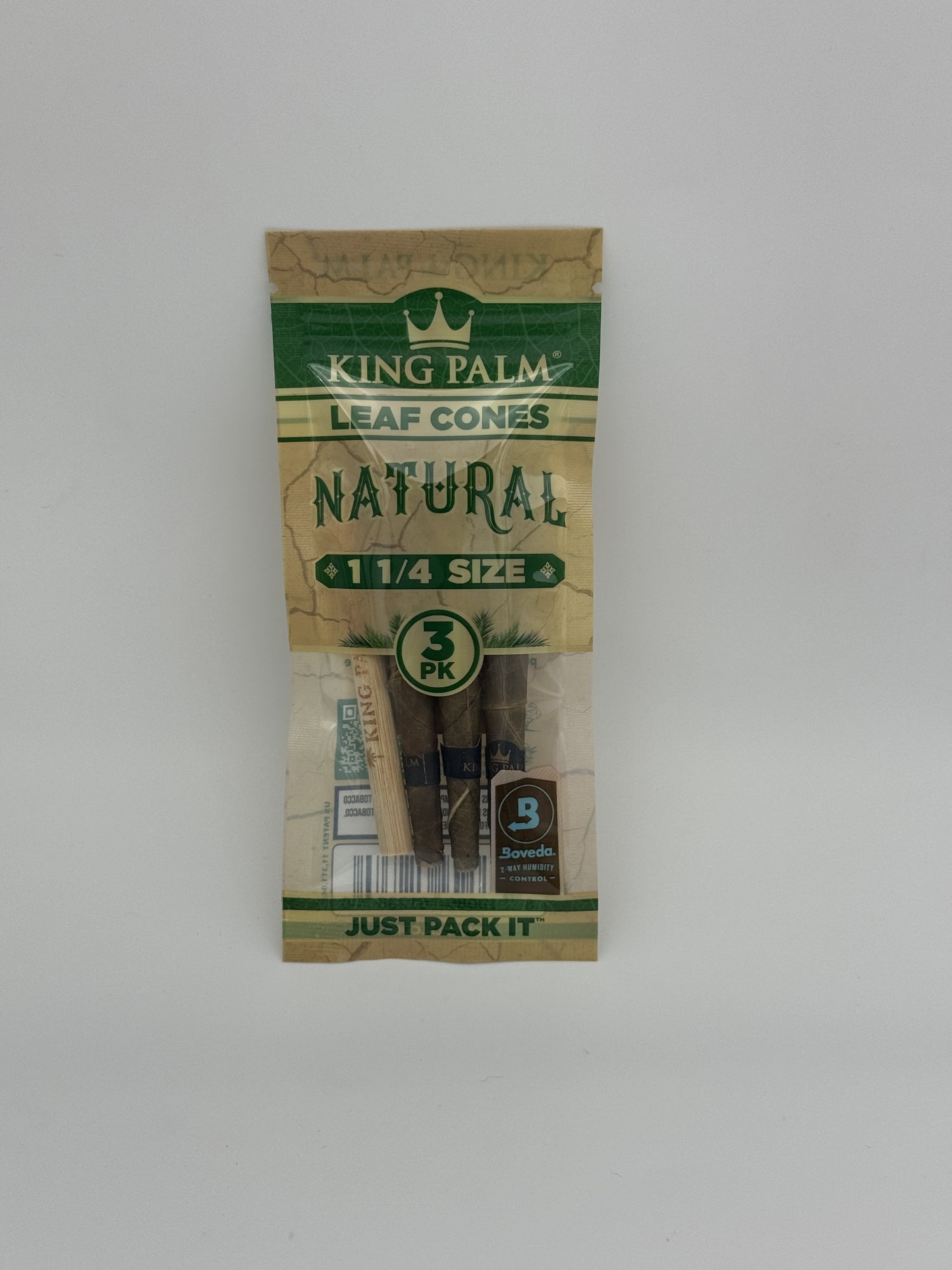 King Palm Natural Leaf Cones 1 1/4 84mm 3p