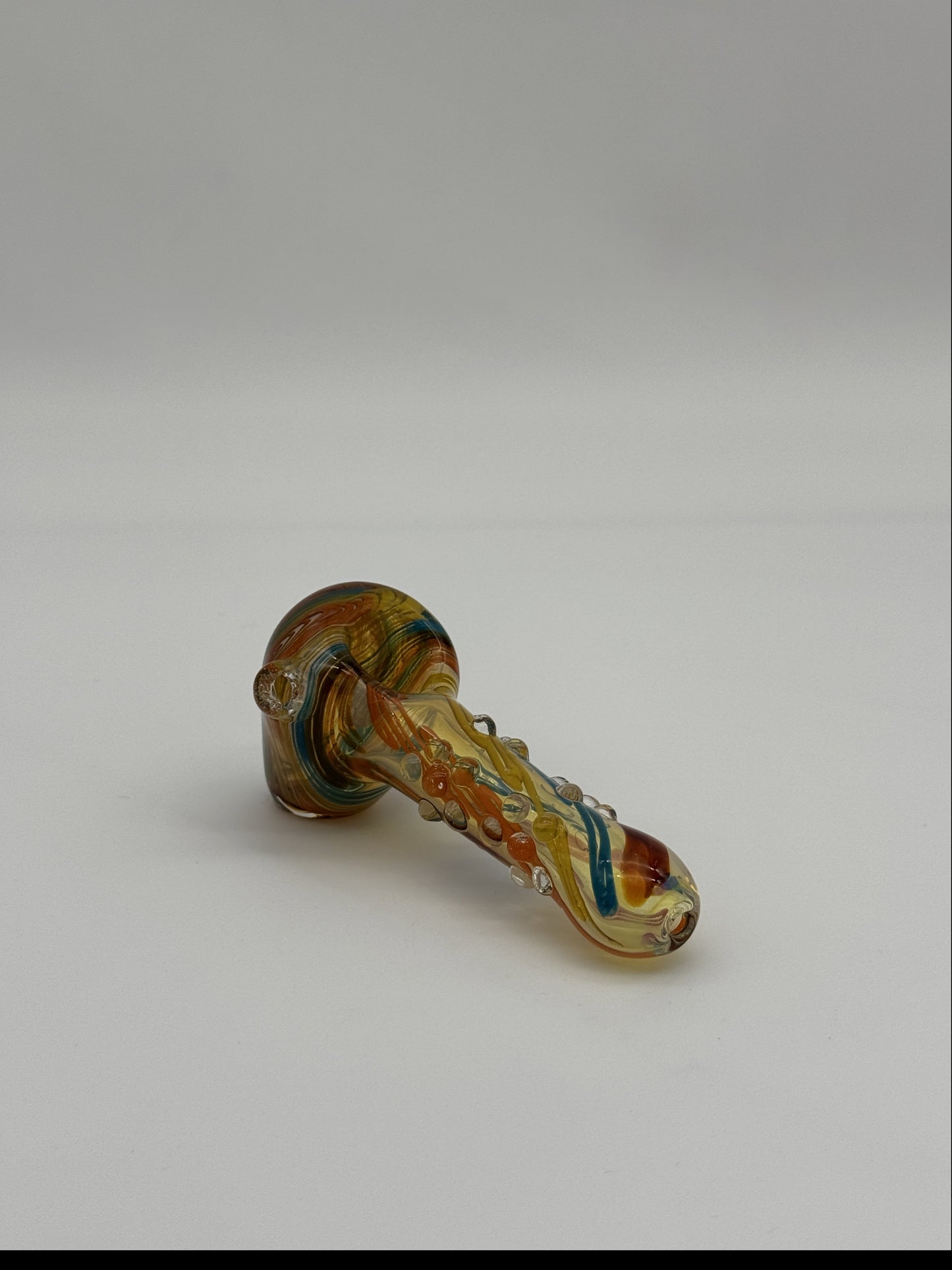 Glass Pipe with dots 7410