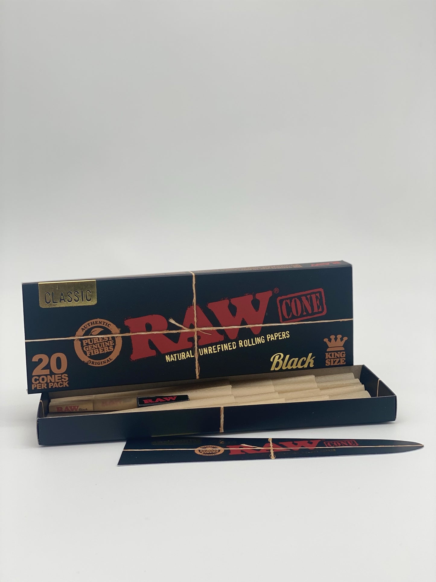 Raw prerolled Black Classic 20 pack King size
