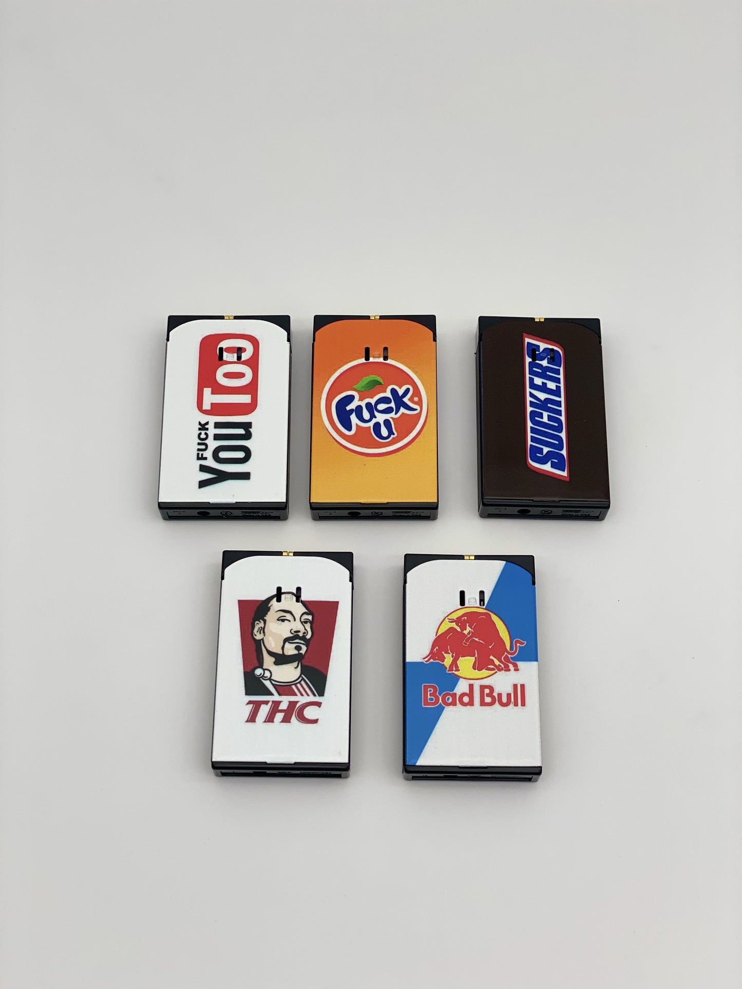 Dual Flame Lighter Mocked Brand Assorted