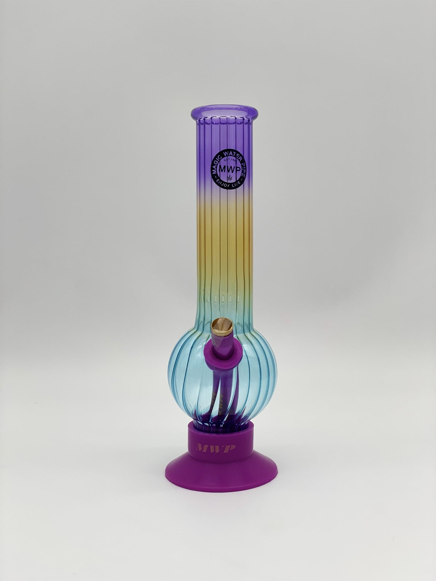 MWP Large Bent Bubble Rainbow Ripple 30cm