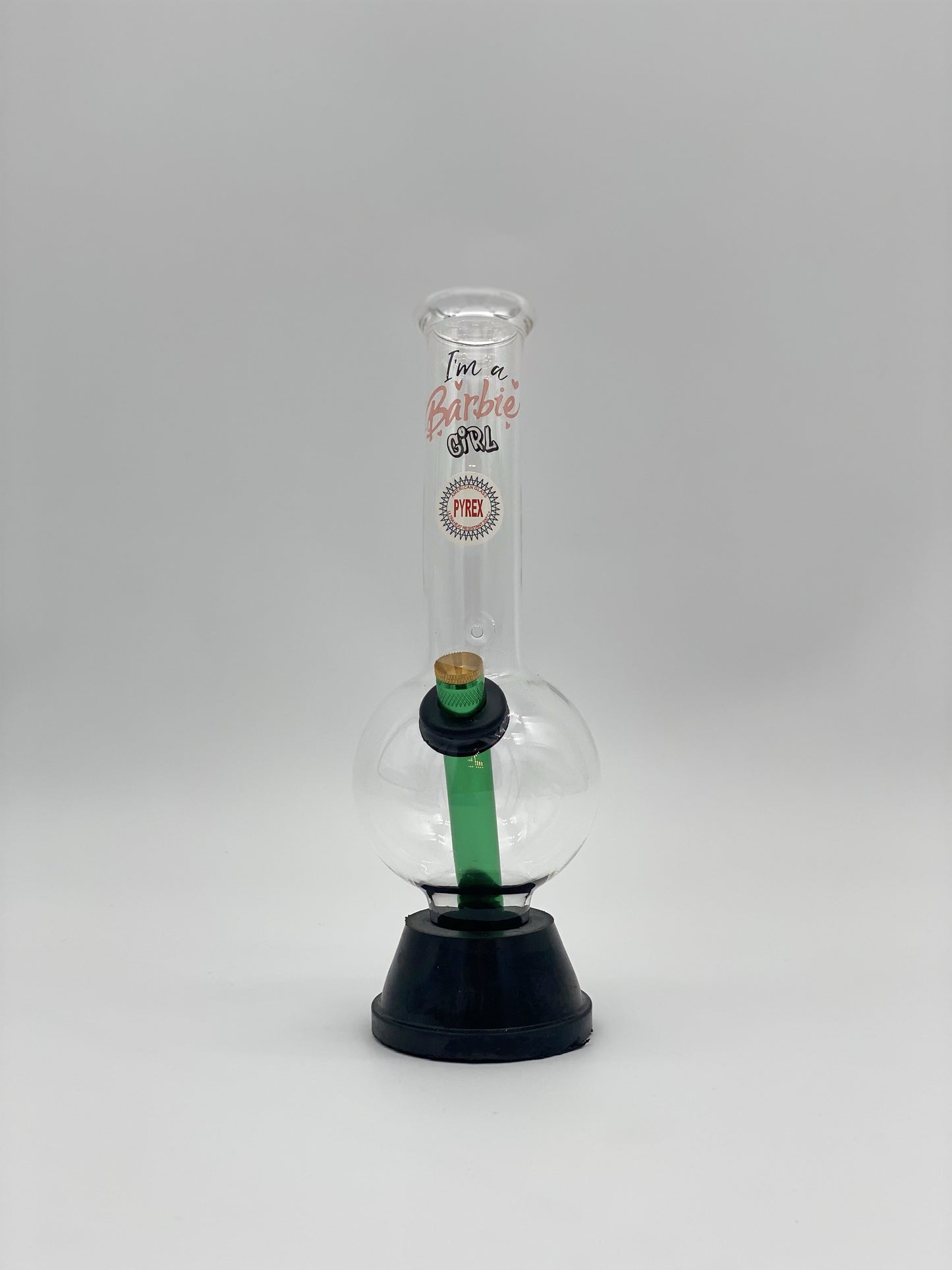 Pyrex Medium Bonza Bubble Bong 26cm Barbie Girl