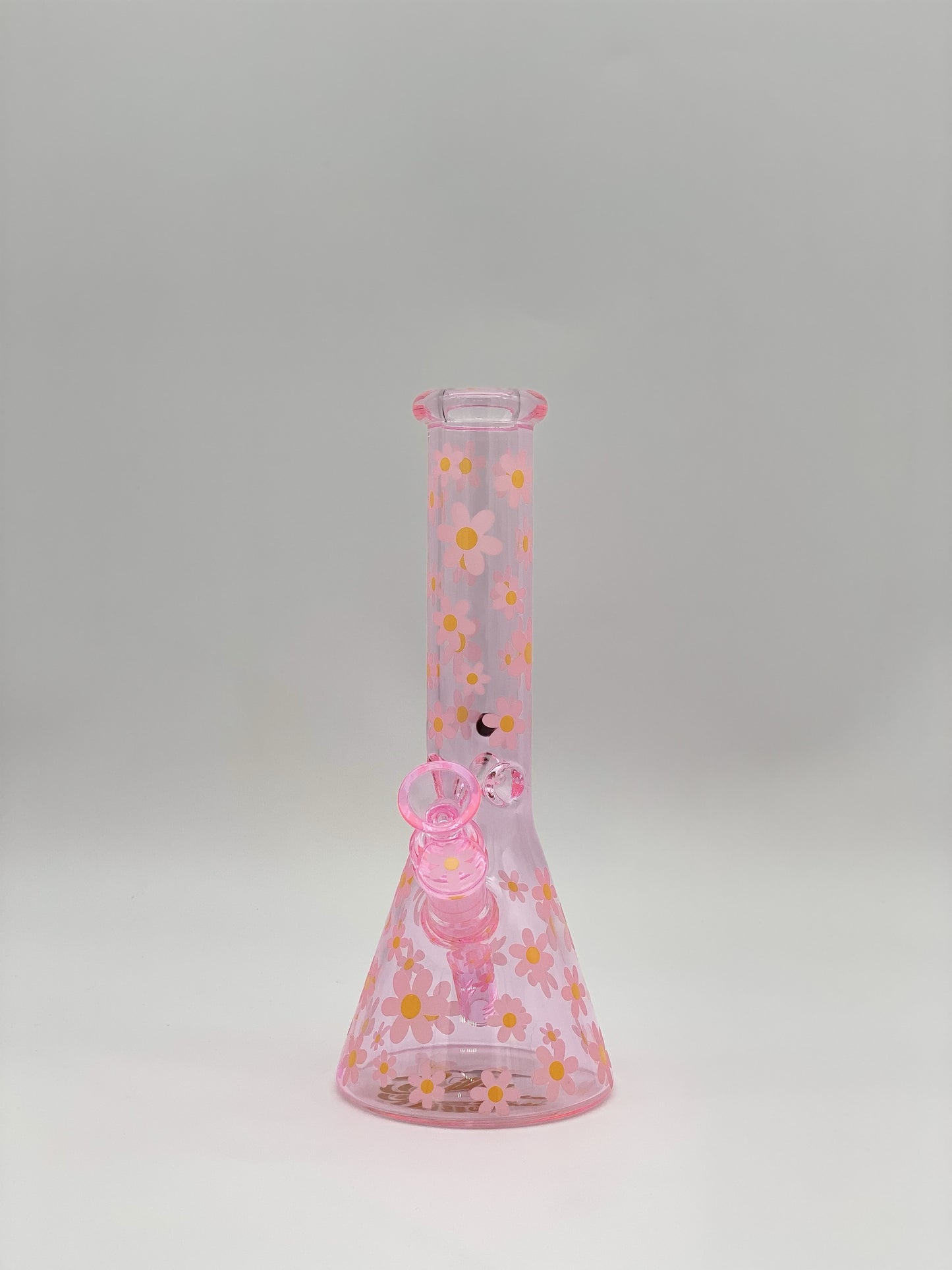 BillyMate Daisy Beaker Bong 25cm Pink