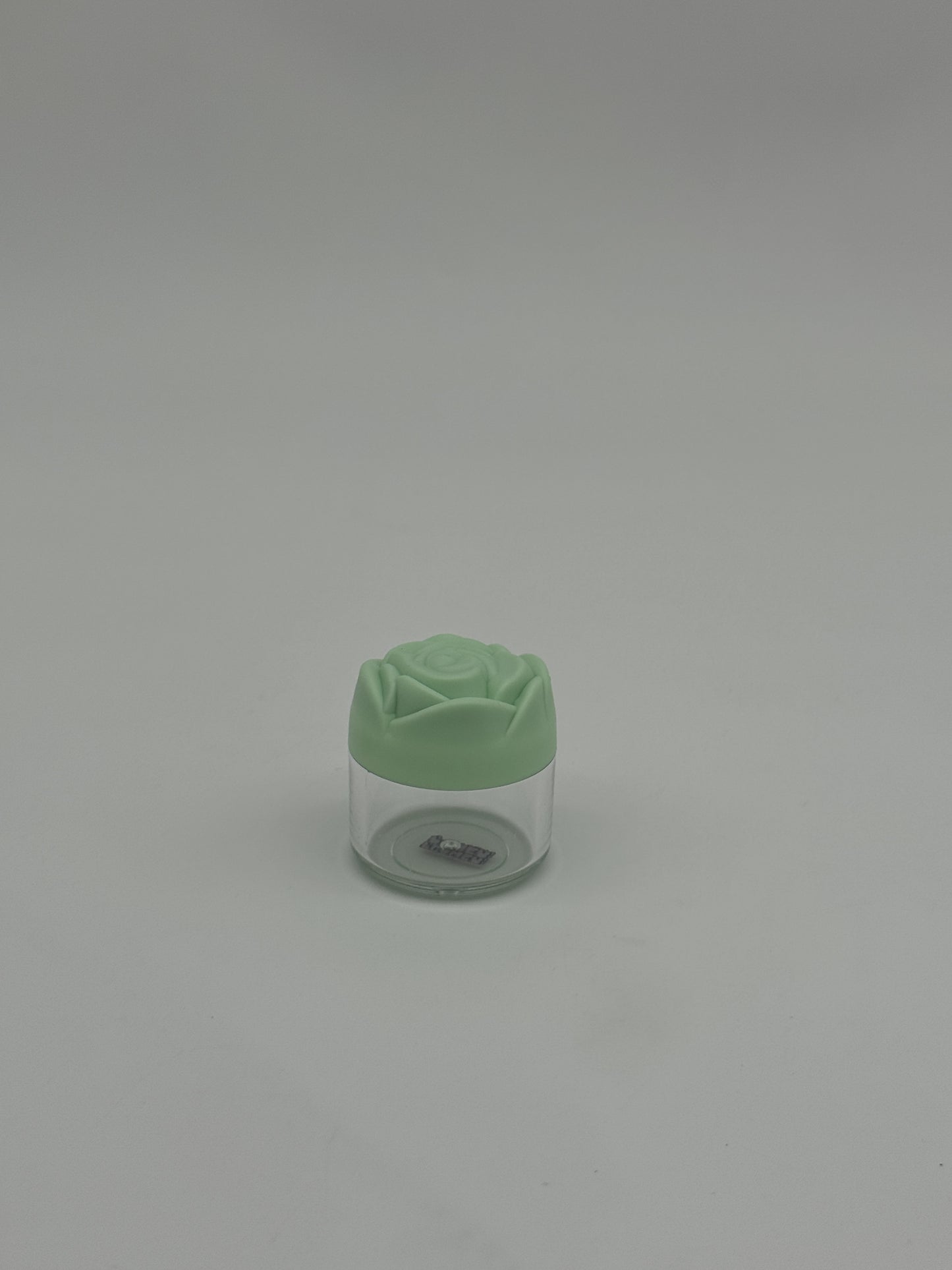 Rose Plastic Clear Container Green