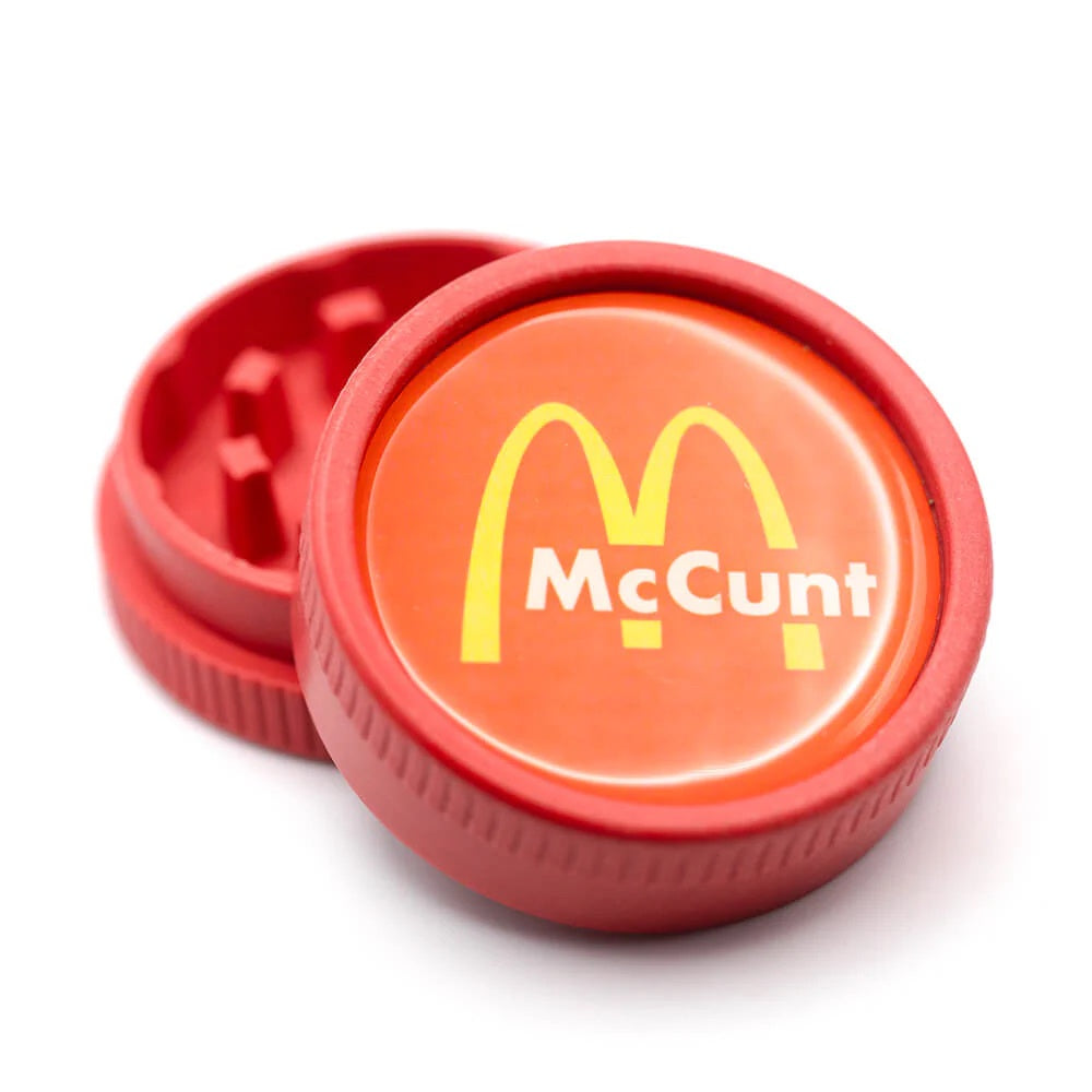 Degradable Grinder 2pc McCunt Red