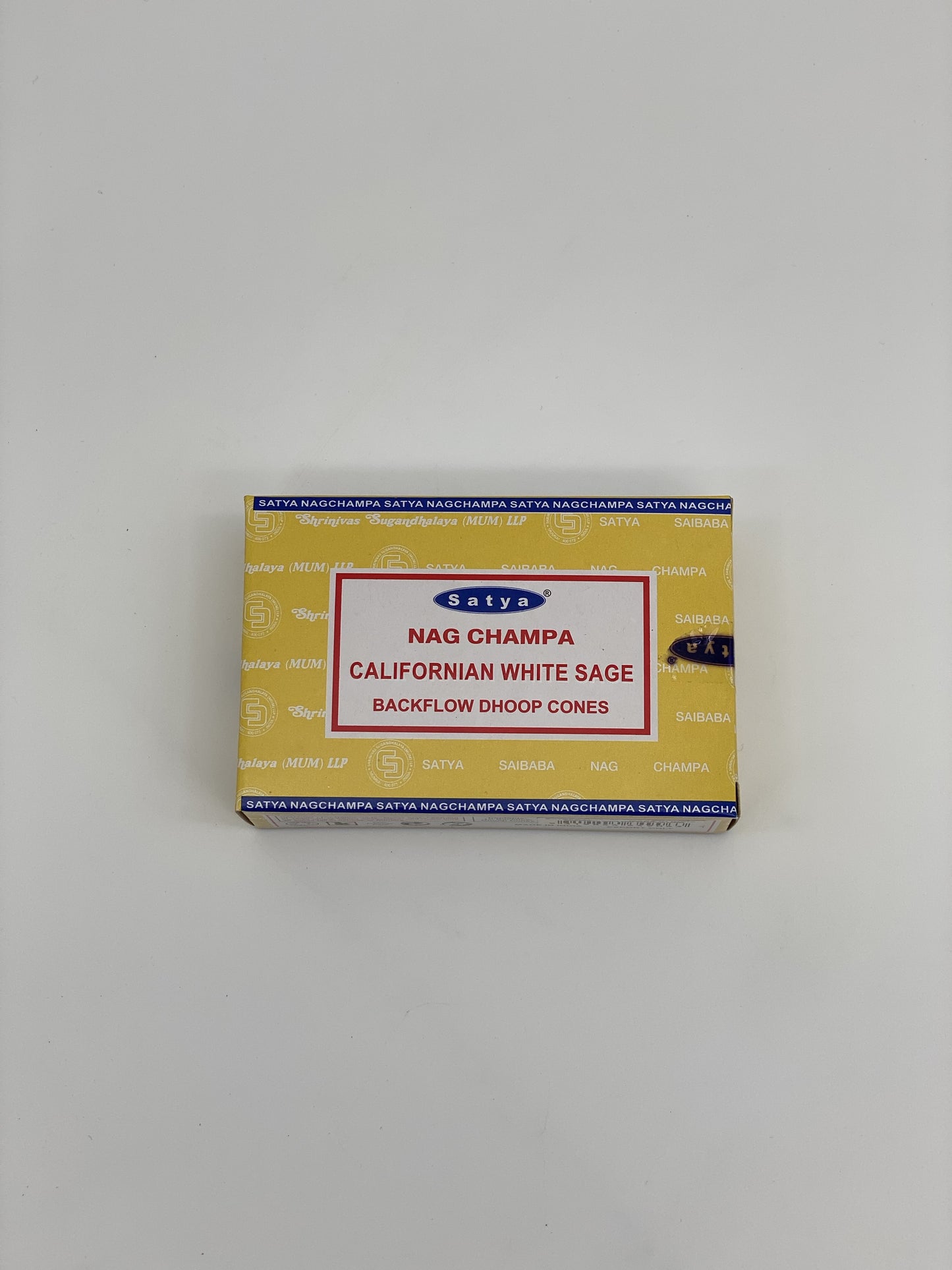 Nag Champa Backflow Dhoop Cones Californian White Sage