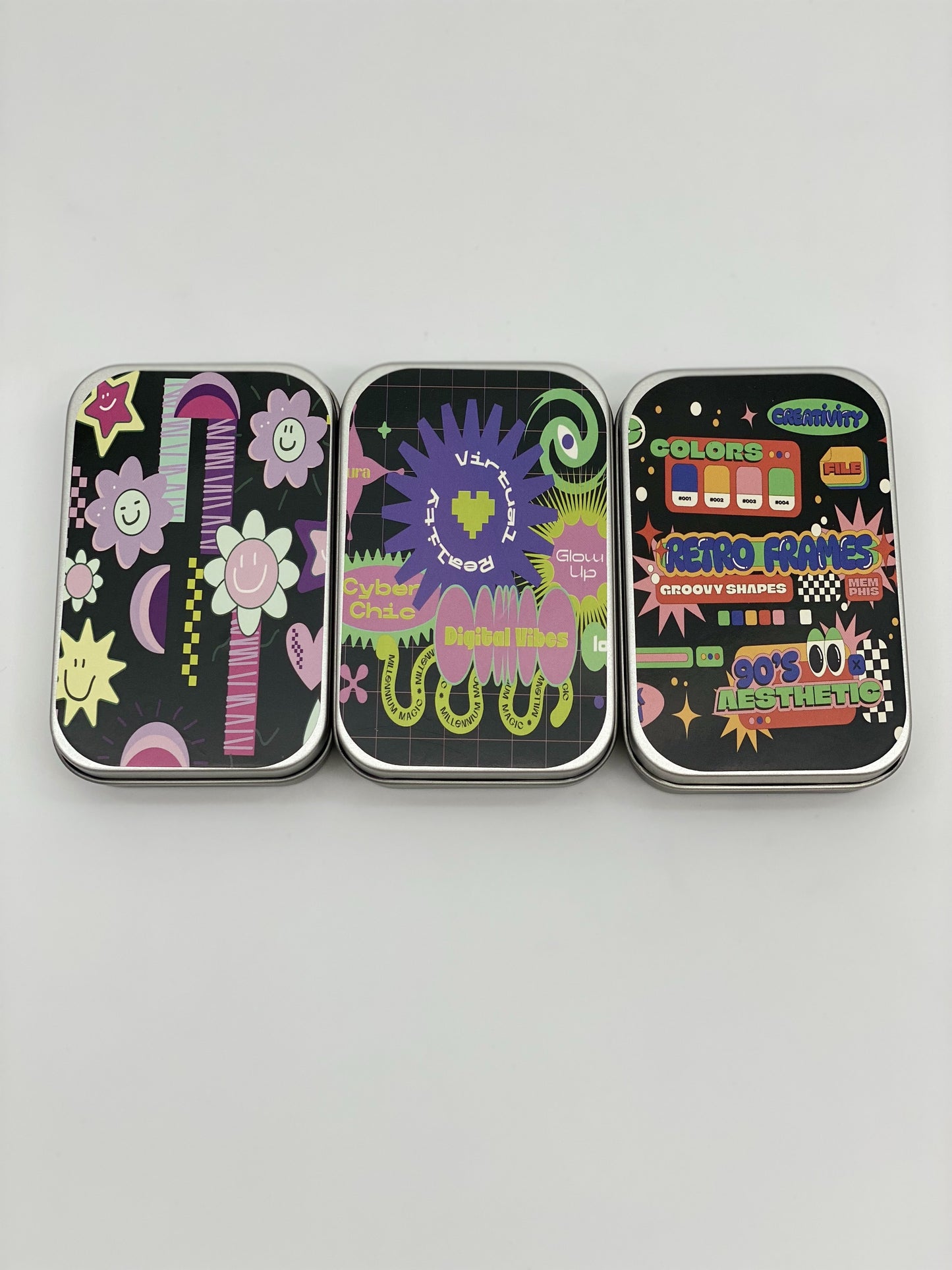 Storage Tin Small Trendy Mix