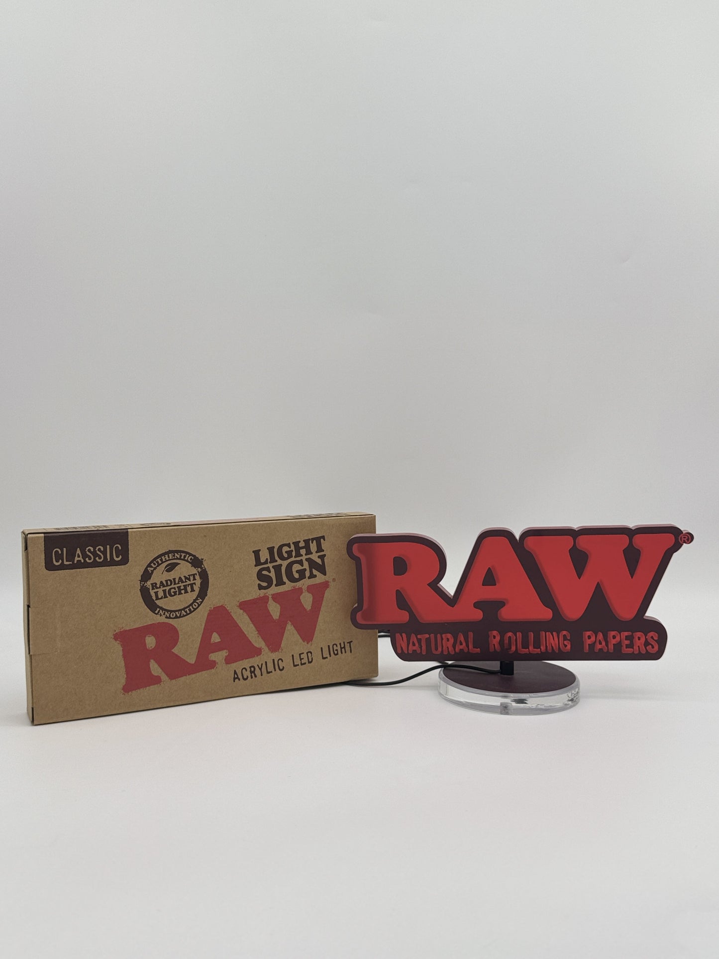 Raw light sign