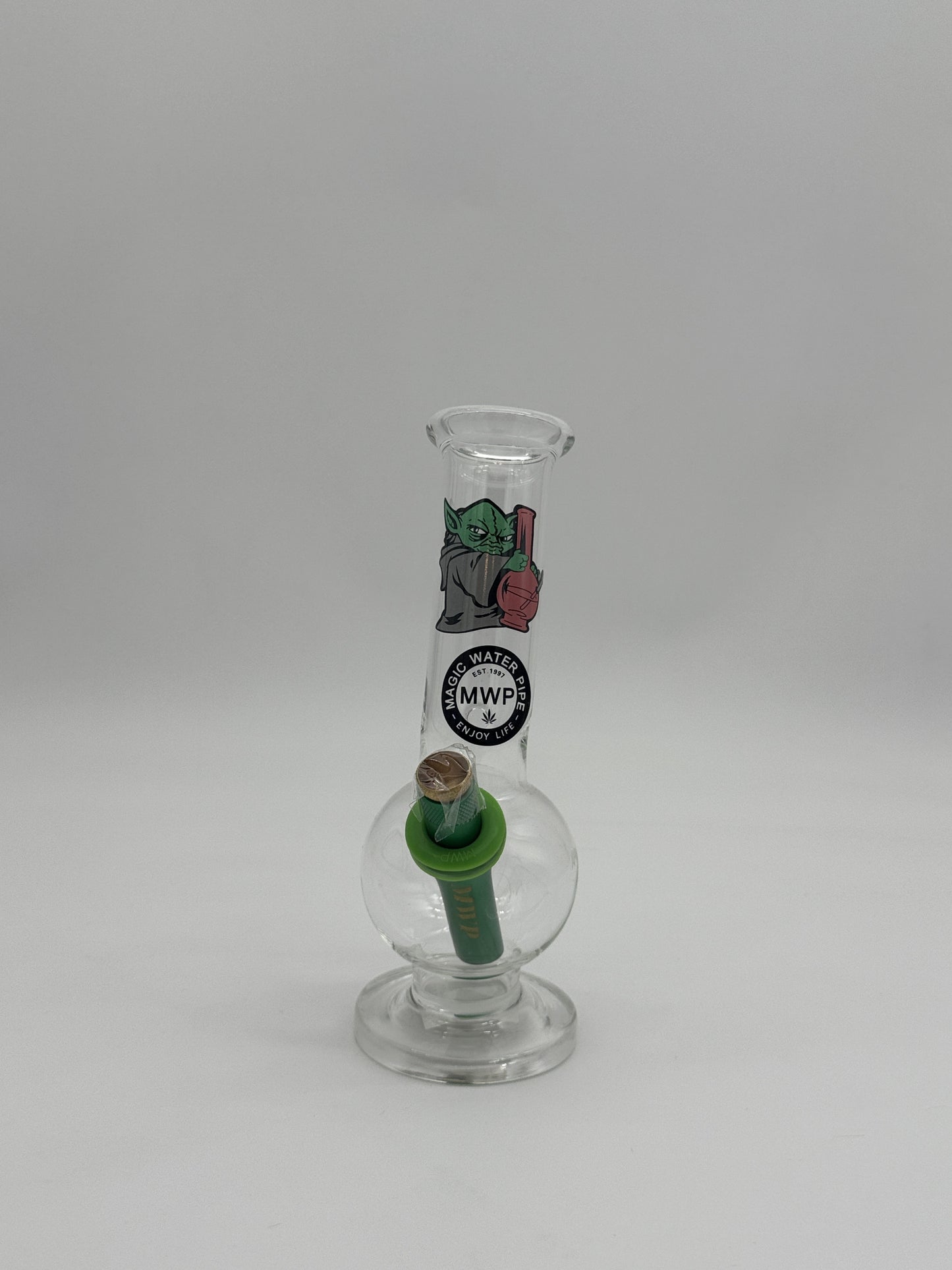 MWP Small Bent Bonza Bubble Bong 20cm Yoda