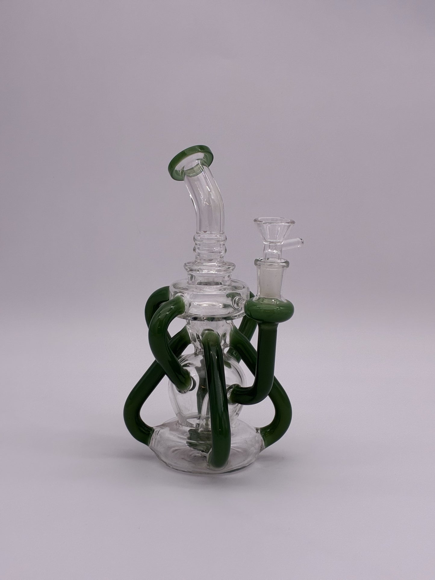 Stone Age Small Recycler Bong 23cm Jade