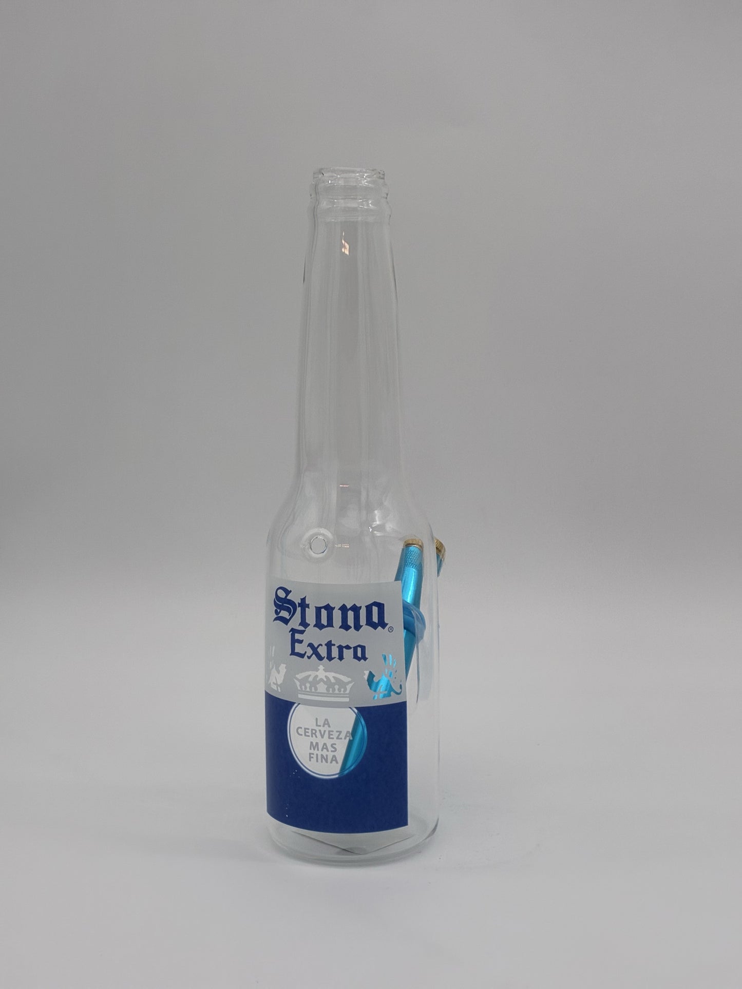Medium Glass Beer Bottle Stona Extra 26cm