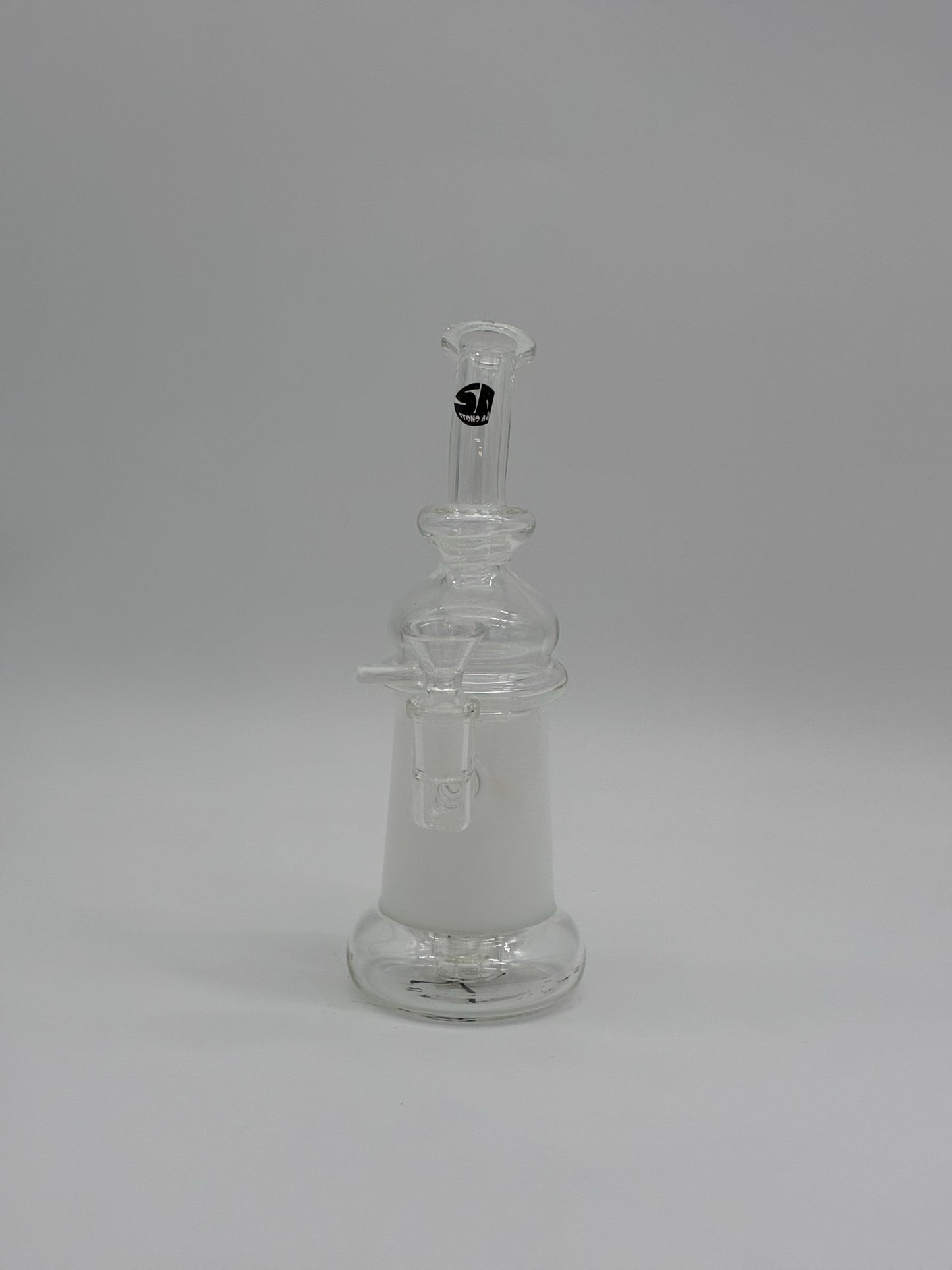 Stone Age Small Percolator Bong White 23cm