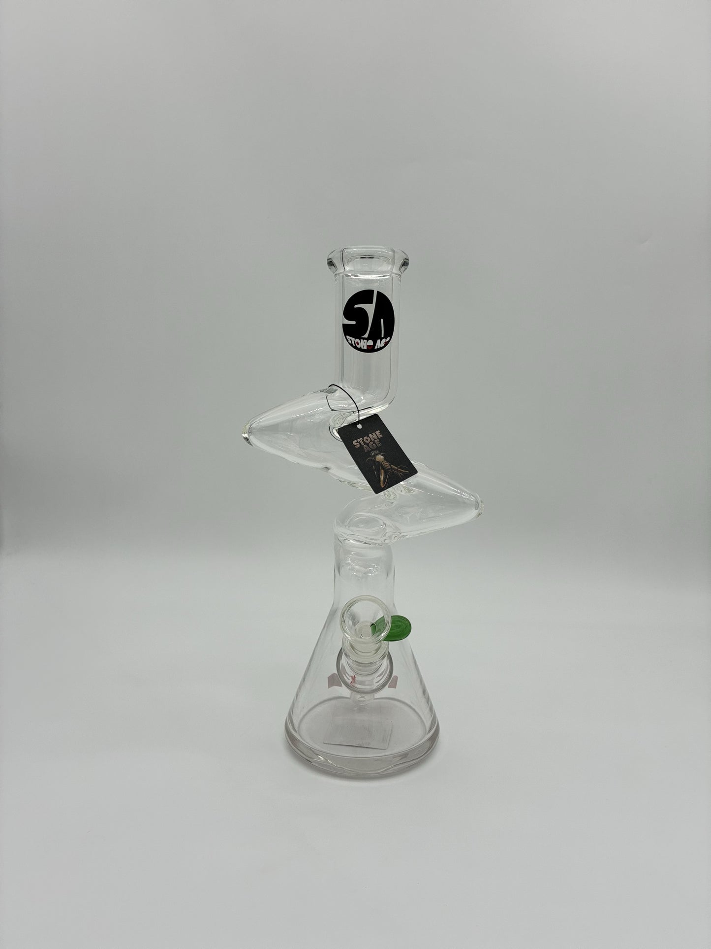 Stone Age Large Zig Zag Beaker Bong 30cm
