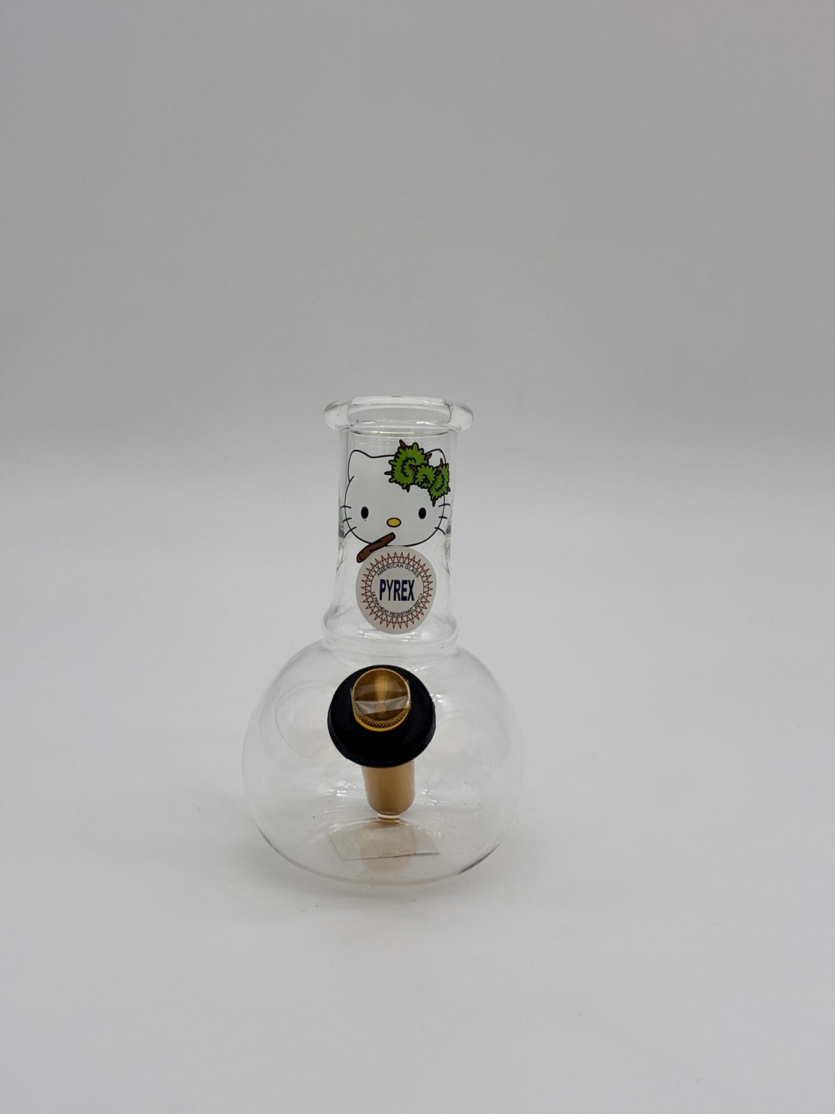 Pyrex Baby Bonza Bubble Bong 14cm Hello Kitty Joint