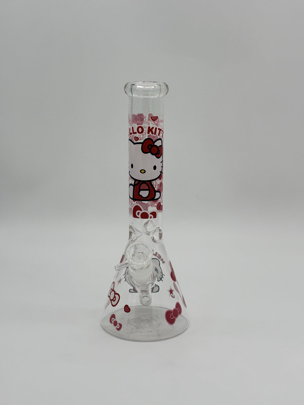 Medium Beaker Bong 28cm Hello Kitty Hearts