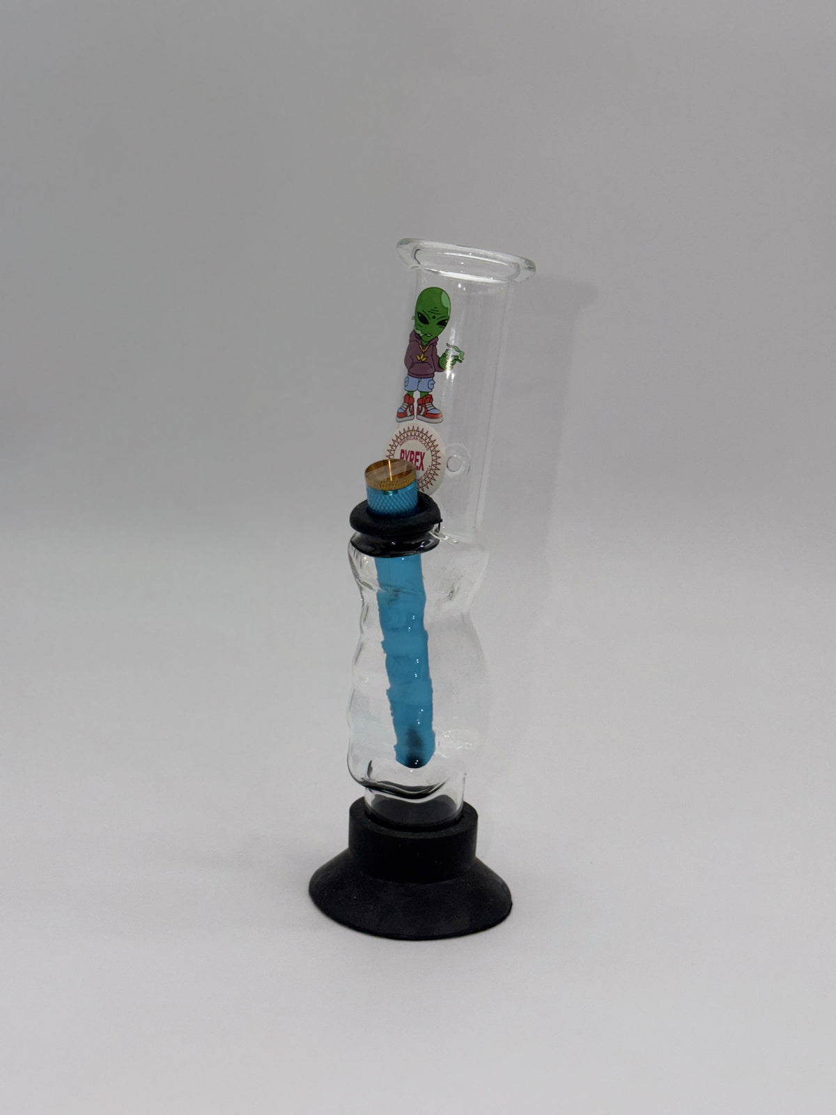 Pyrex Small Gripper Bong 22cm Alien Purple Hoodie