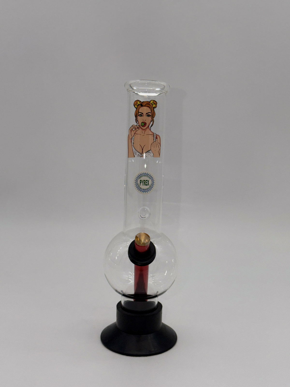 Pyrex Large Bonza Bubble Bong 30cm Girl Lollipop