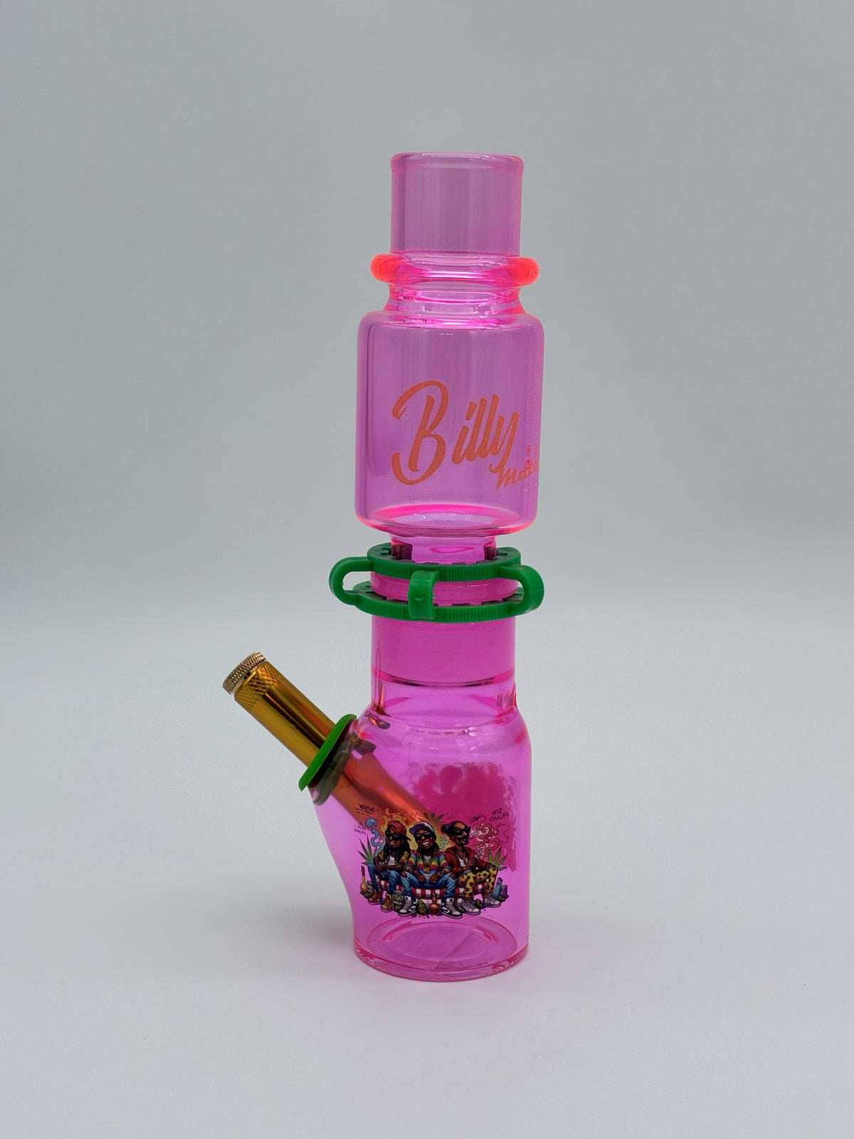 Billy Mate Detachable Glass Bong 24cm Pink Hip Hop Legends