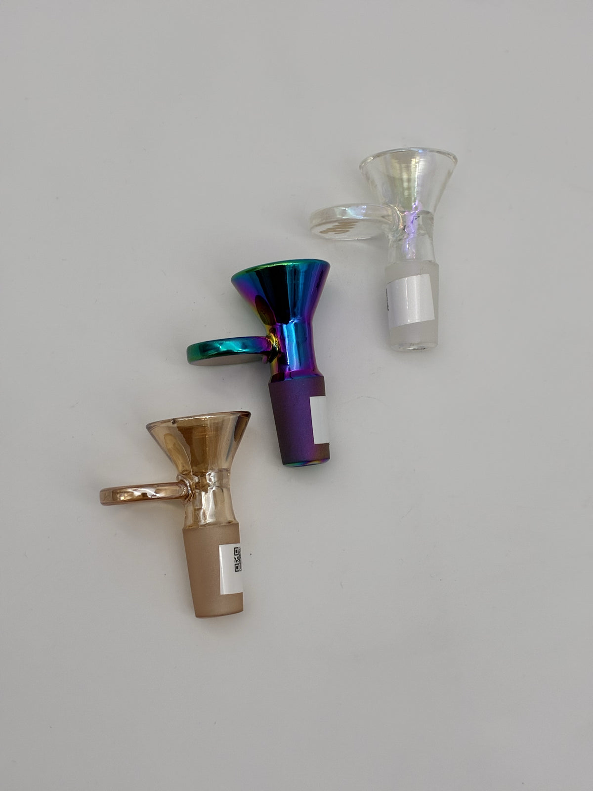 Glass Cone Piece 14mm Holographic Assorted Color