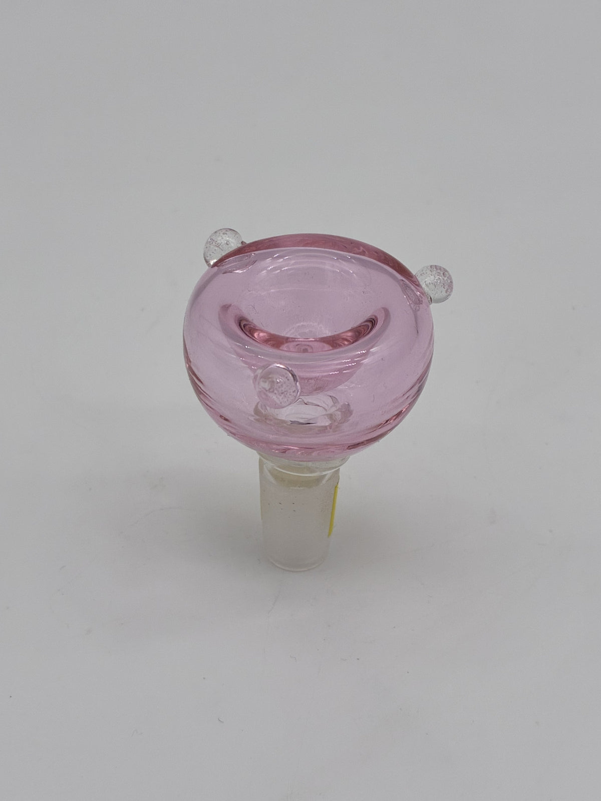 Glass Cone Piece 14mm Pink Round Bowl