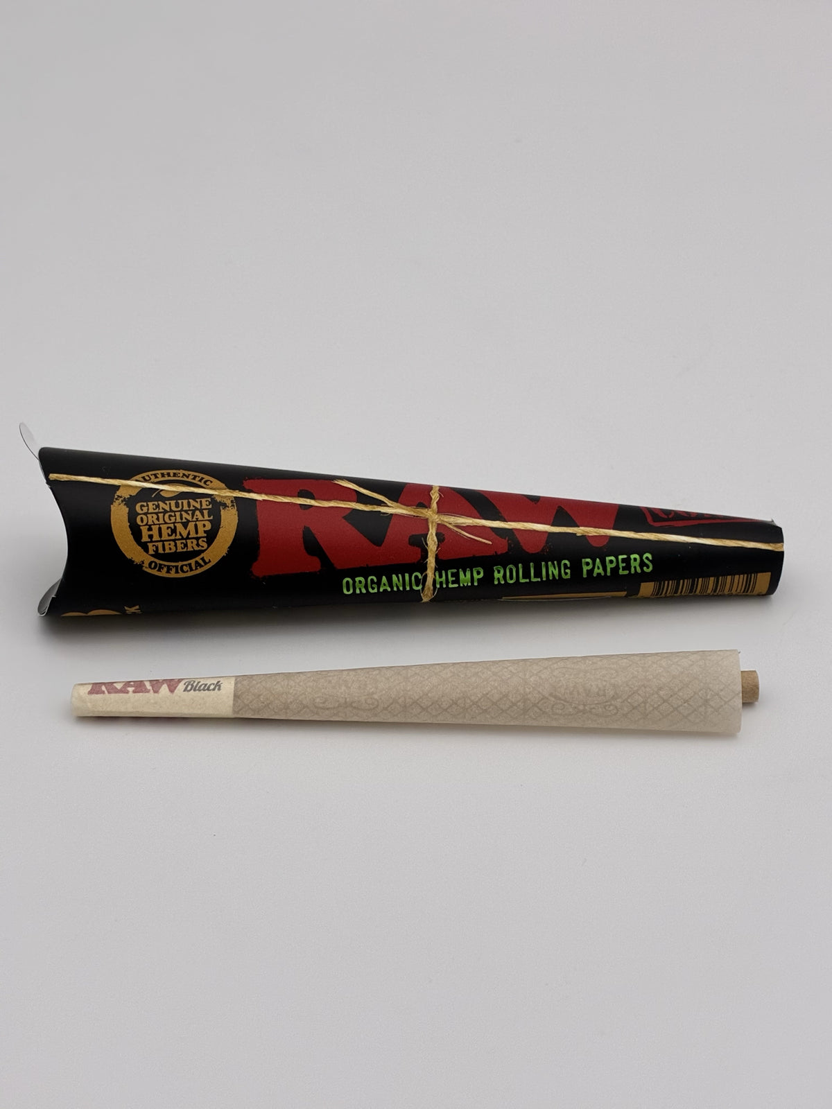 Raw Black Organic Hemp Prerolled King Size 3p