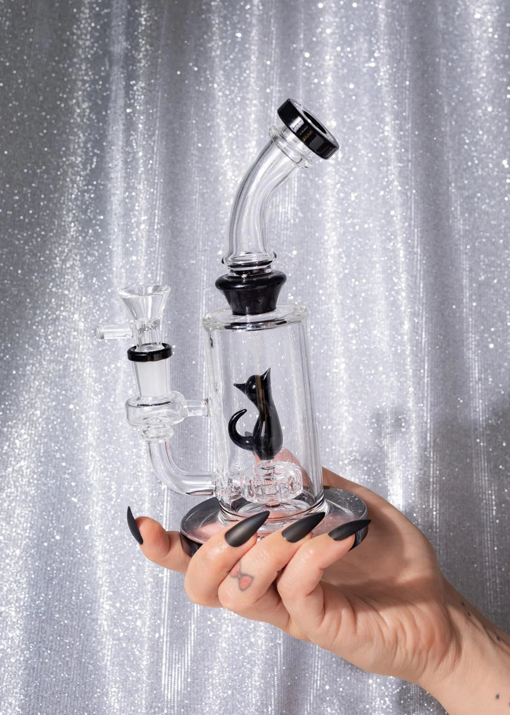 Canna Style Bong Black Cat 21cm