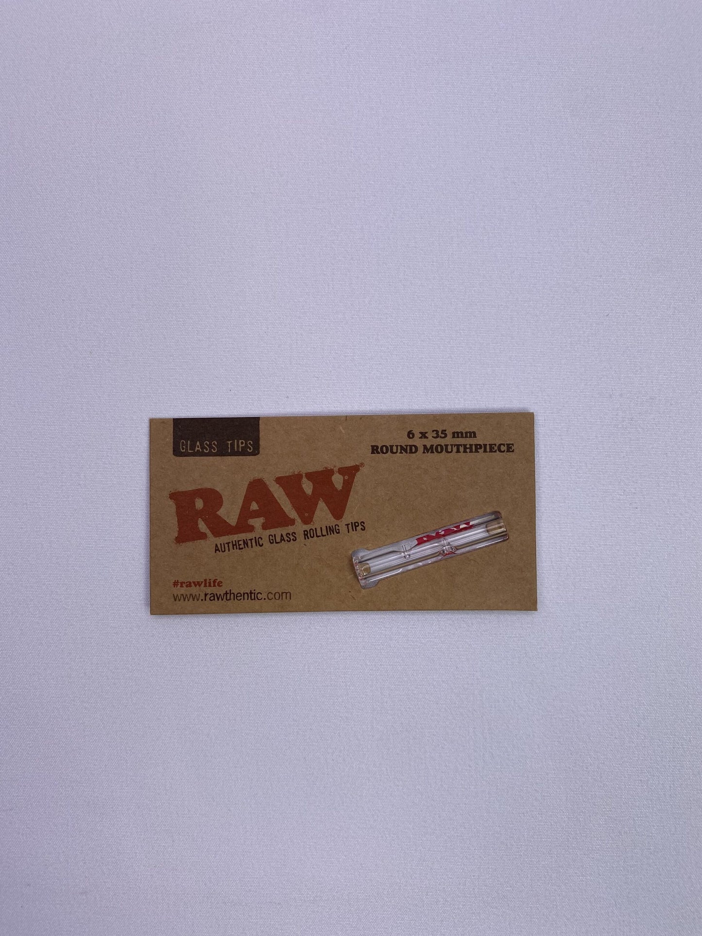 RAW Glass Tip Round Mouthpiece