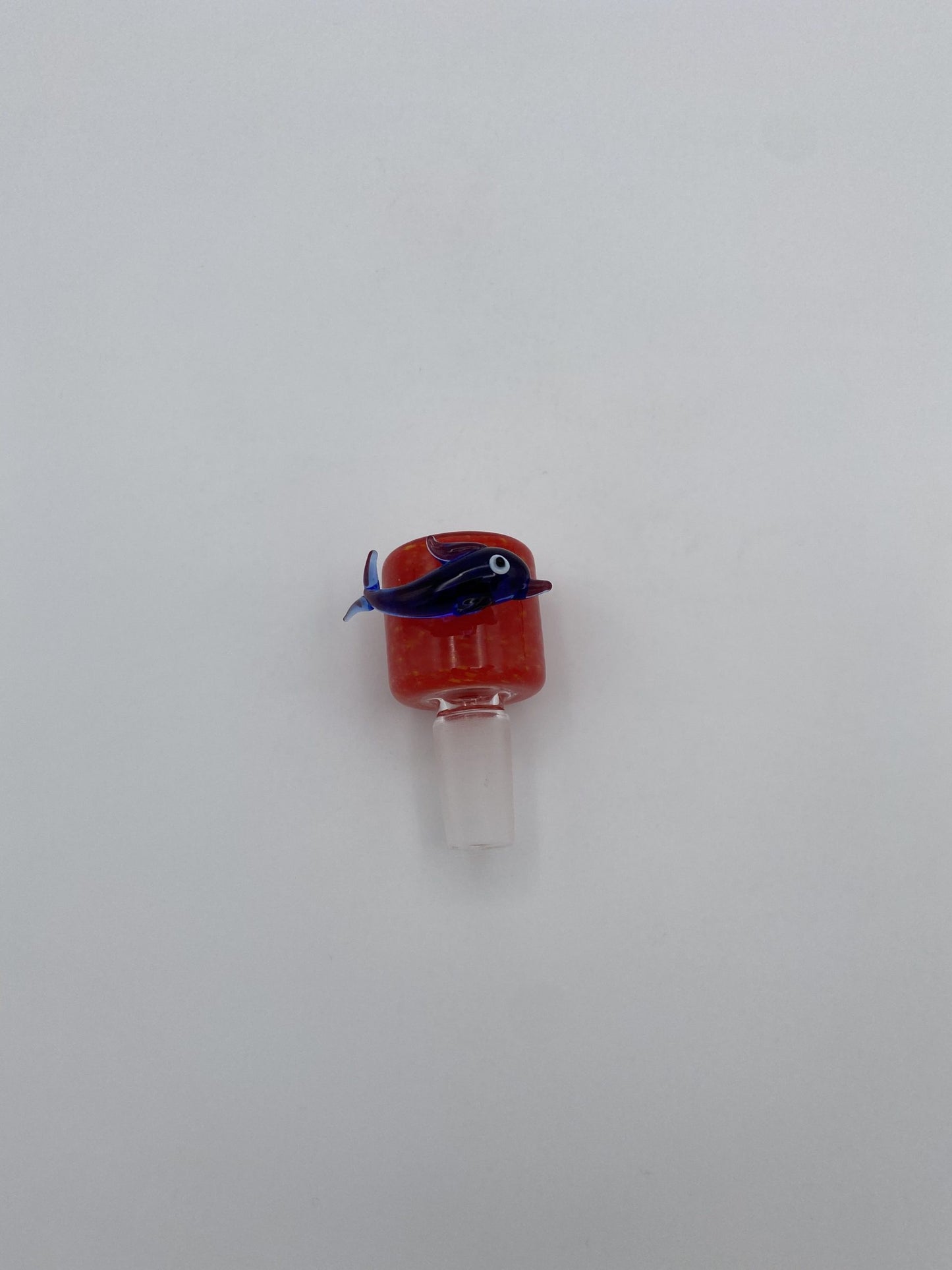 Glass Cone Piece Dolphin 14mm