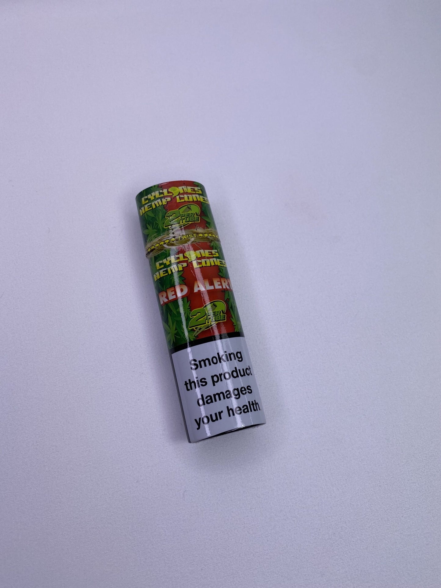 Cyclone Pre Rolled King Size Hemp Cones Red Alert 2 Pack