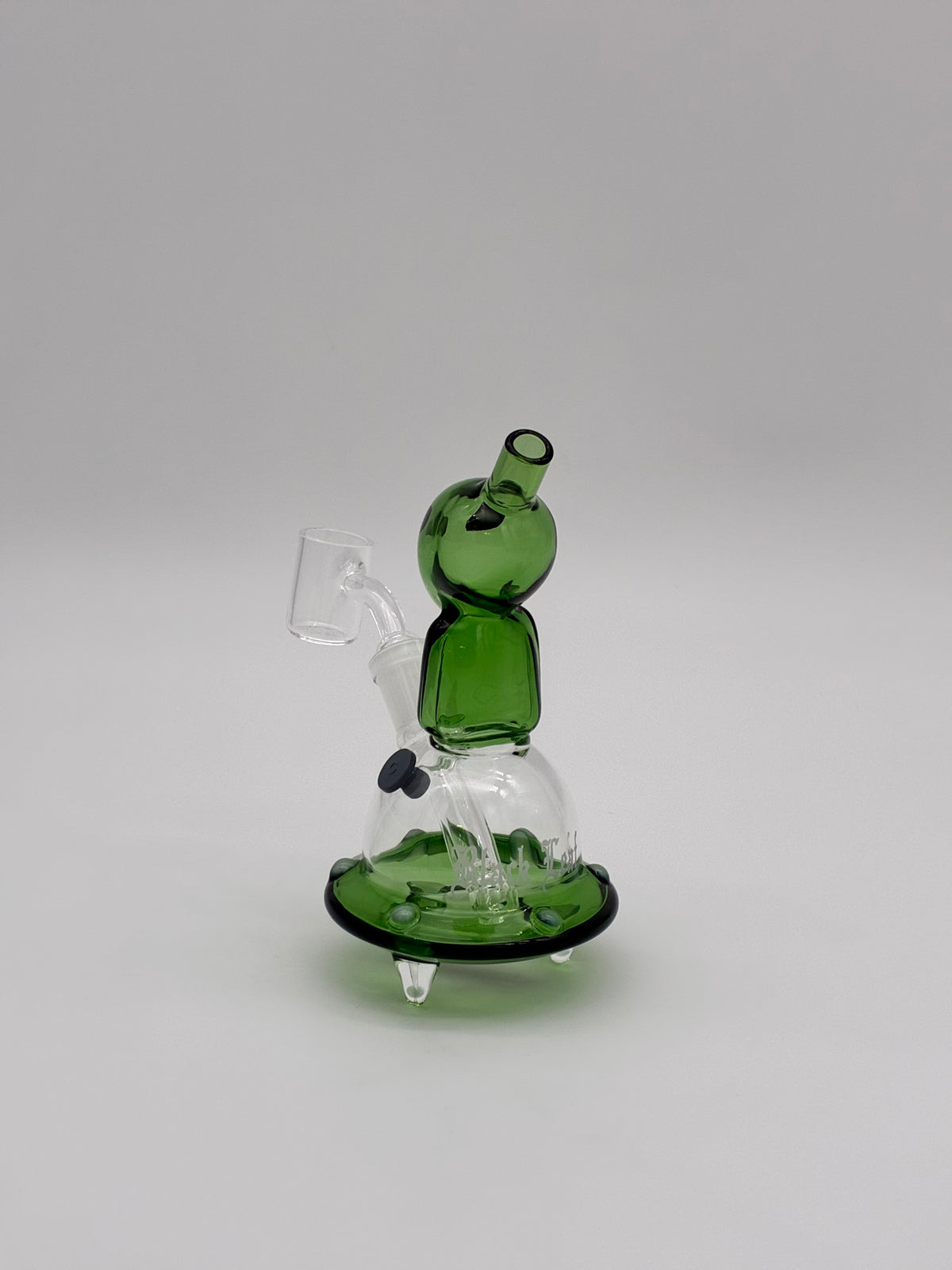Black Leaf Oil Bong 14cm UFO