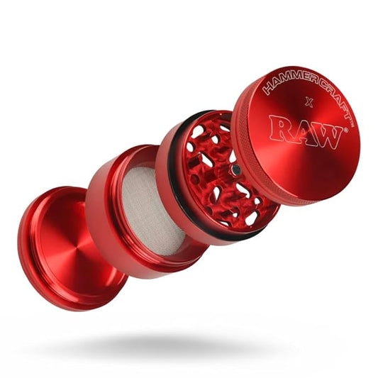 Raw Hammercraft Grinder 4pc Large Red