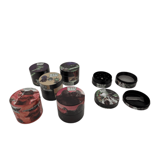 Metal Grinder 40mm 4pcs (Stars) Weed War