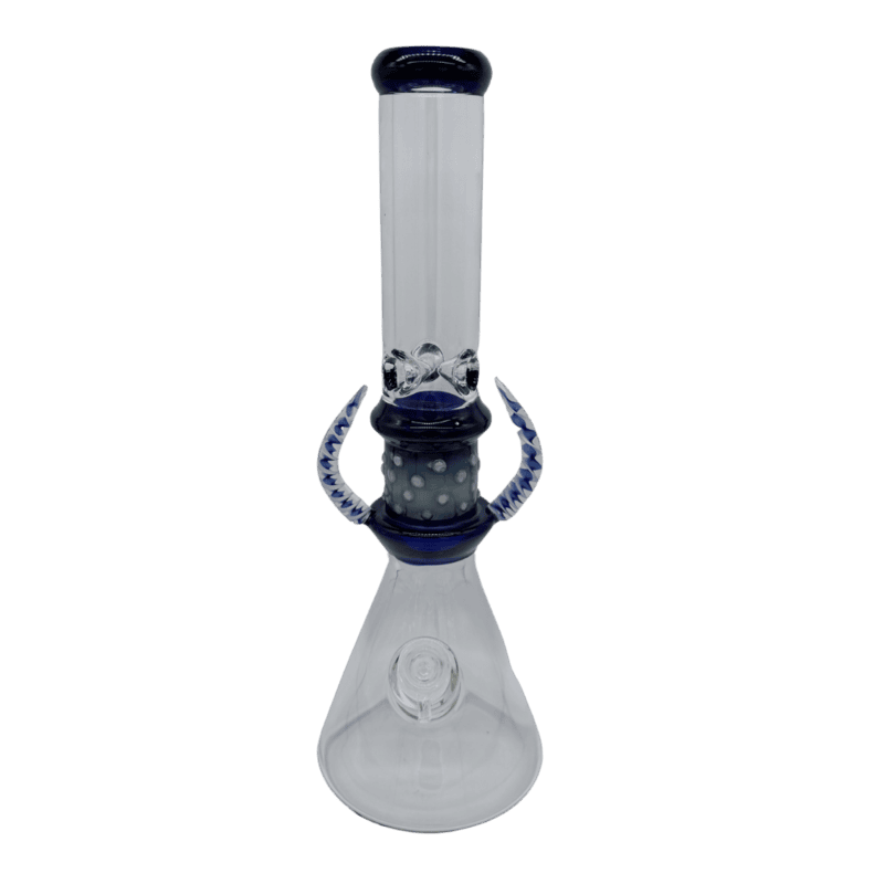 Large Beaker Bong 40cm Horns