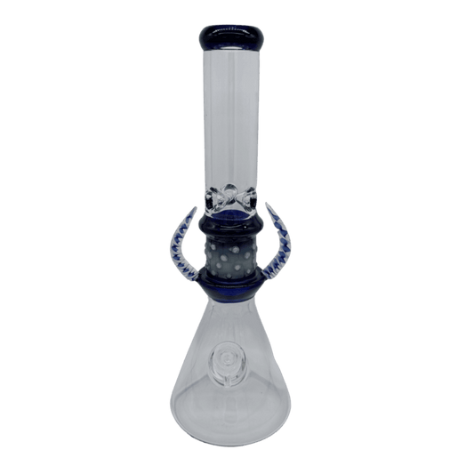 Large Beaker Bong 40cm Horns