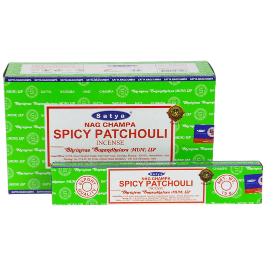 Satya Spicy Patchouli" Incense 15 grams