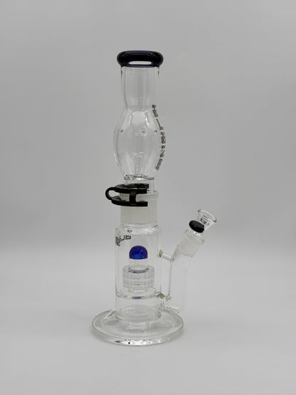 Blaze M+M Bong with Drum Percolator 38cm Blue